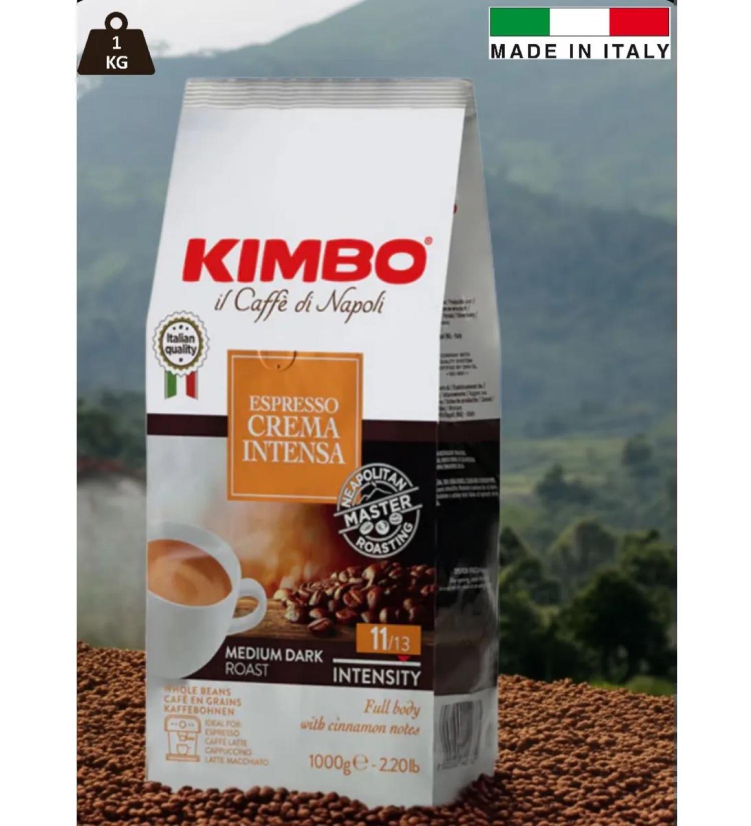 KIMBO Espresso Crema Intensa 1 kg coffee - Buy Online on GoSupps.com
