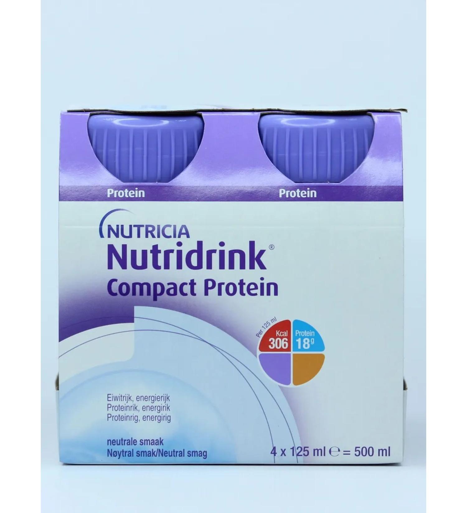 Nutridrink (Nutricia) Nutridrink Compact Protein with neutral taste 125 ml 4 pcs. - Buy Online on GoSupps.com