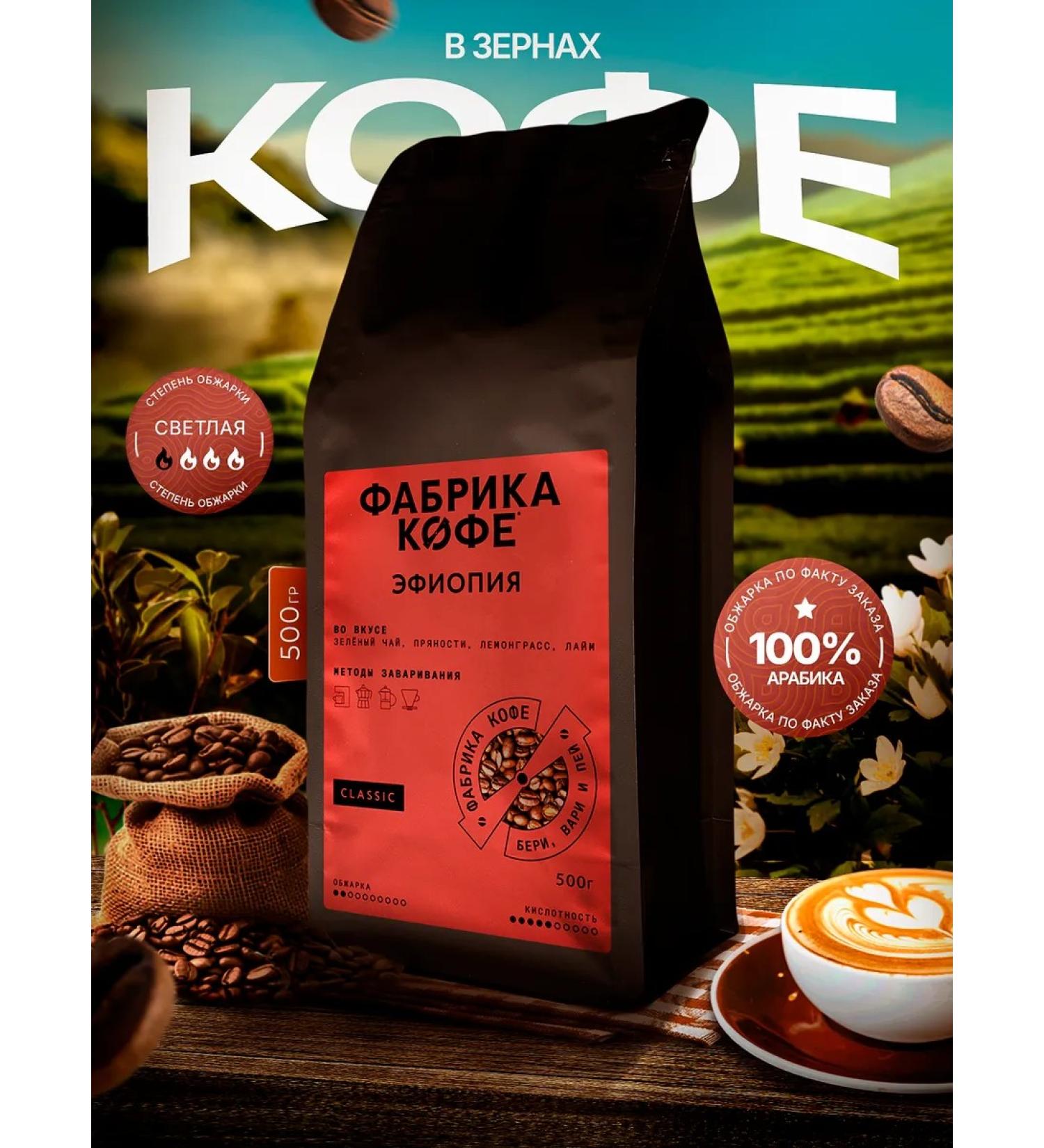 Coffee Factory Ethiopia of sidamo grain coffee 500g - Buy Online on GoSupps.com