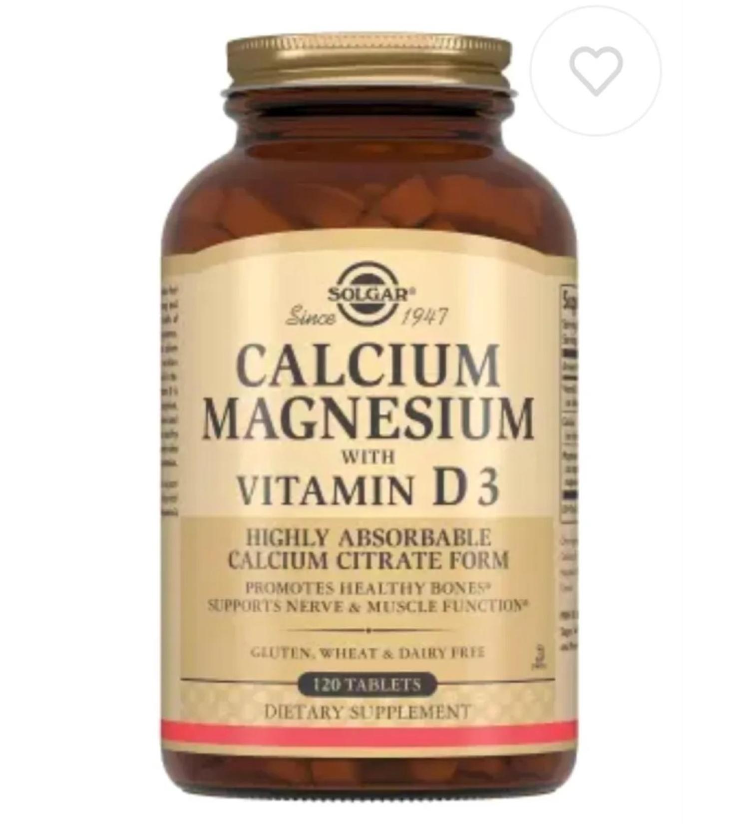 Solgar tablets of calcium-magnium-vitamin d3 - Buy Online on GoSupps.com