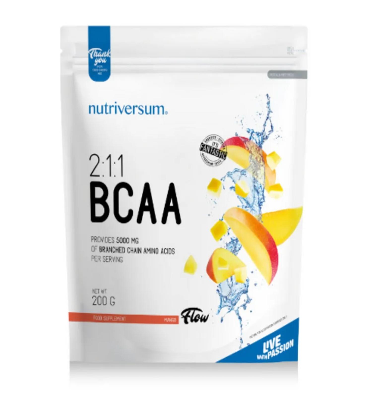 Nutriversum Amino acids BCAA 2 1 1 200 grams of mango
