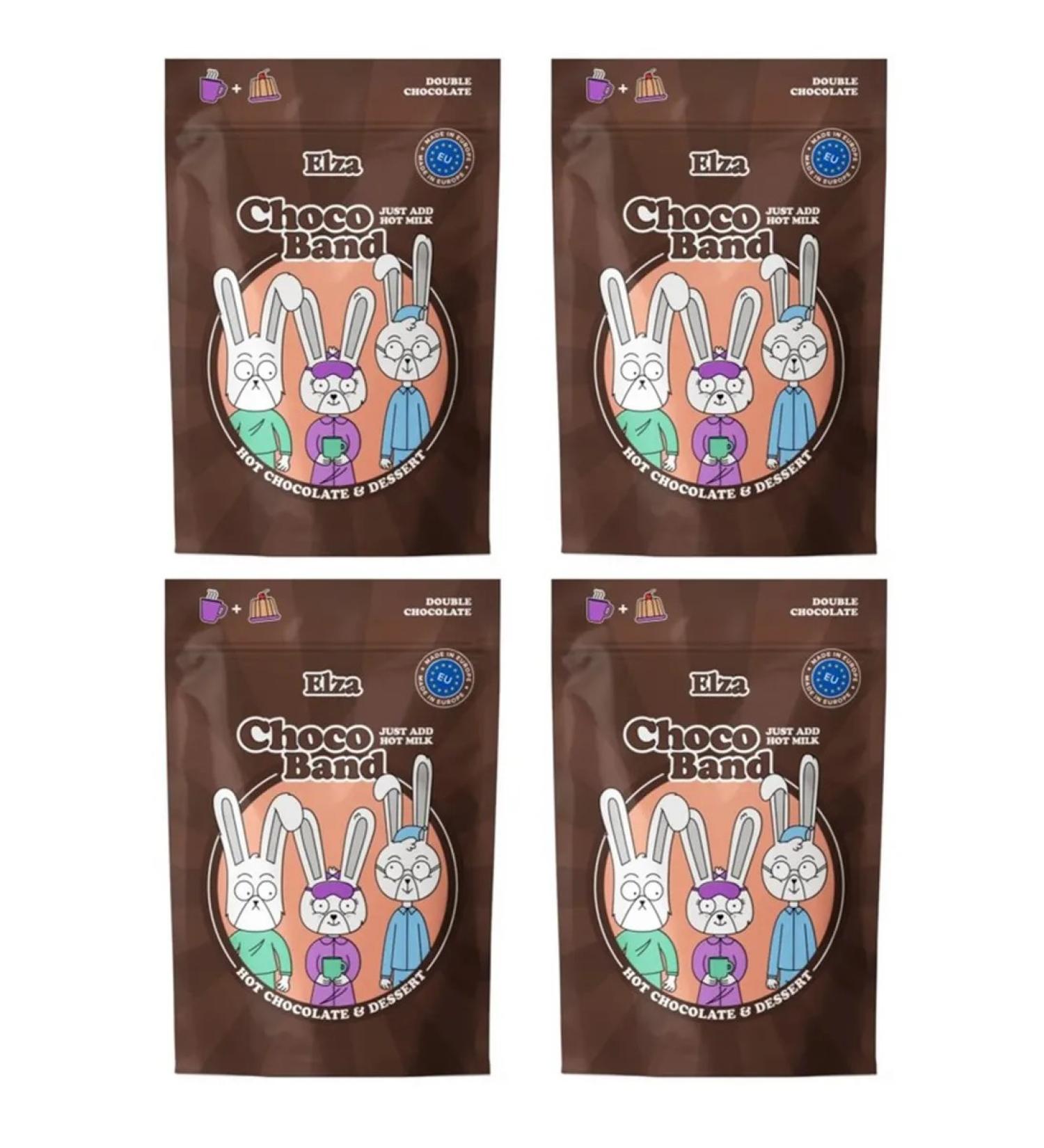 ELZA Choco Band Creamy Hot Chocolate Drink -Dresser 200 gr - 4 pcs - Buy Online on GoSupps.com