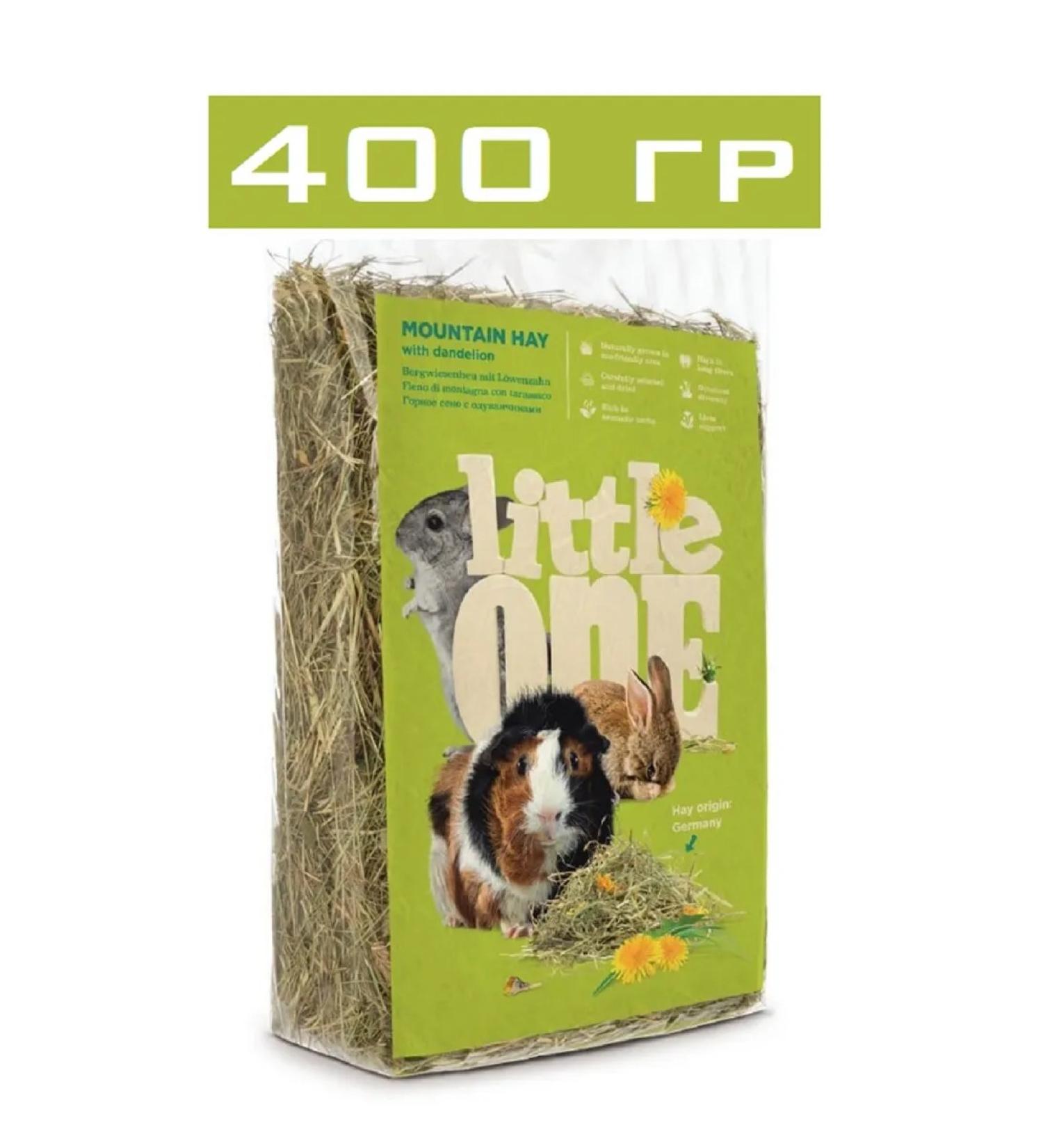 LITTLE ONE Mountain hay with dandelion 400 g - Buy Online on GoSupps.com