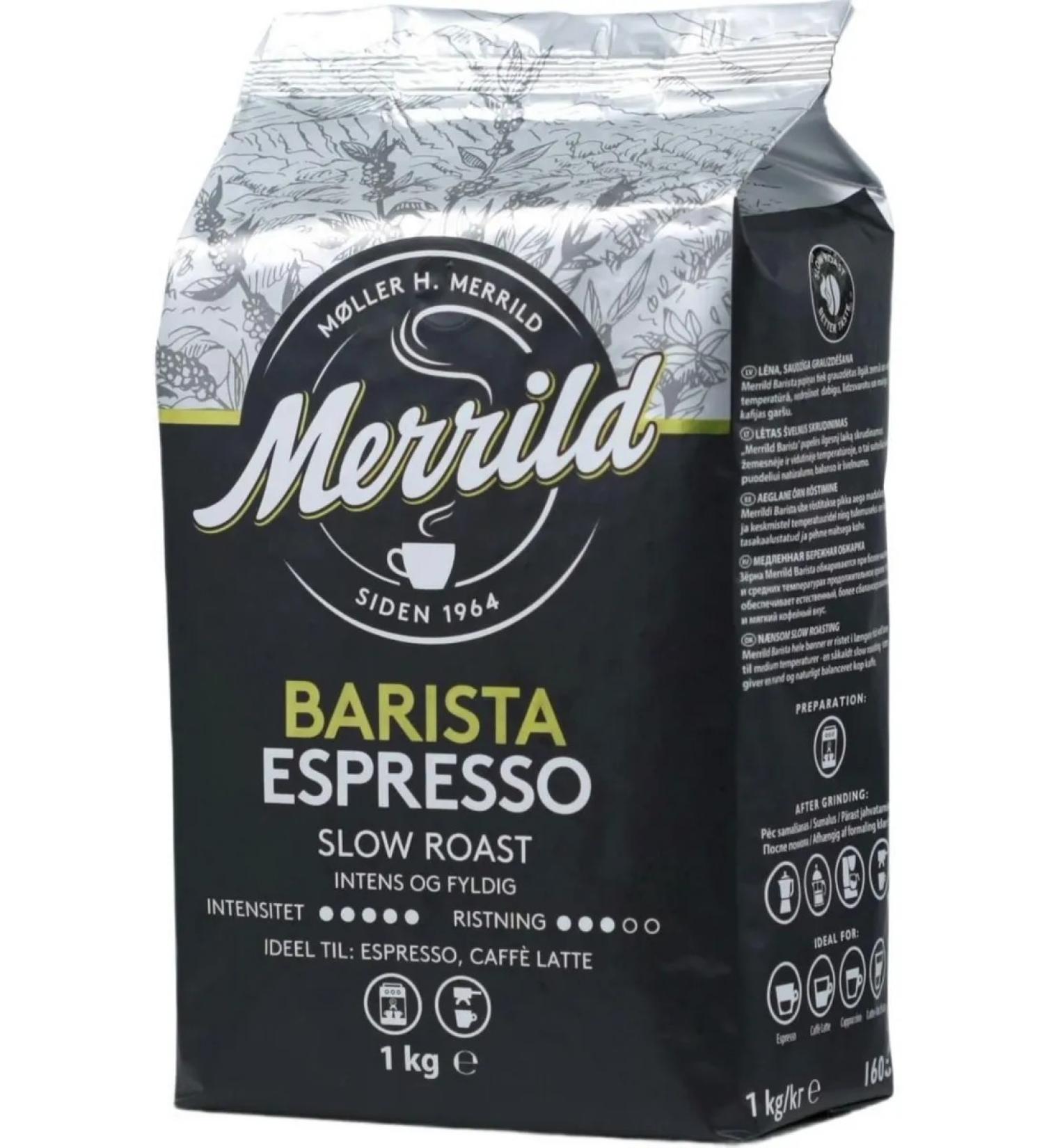 Merrild Barista Espresso 1 kg coffee