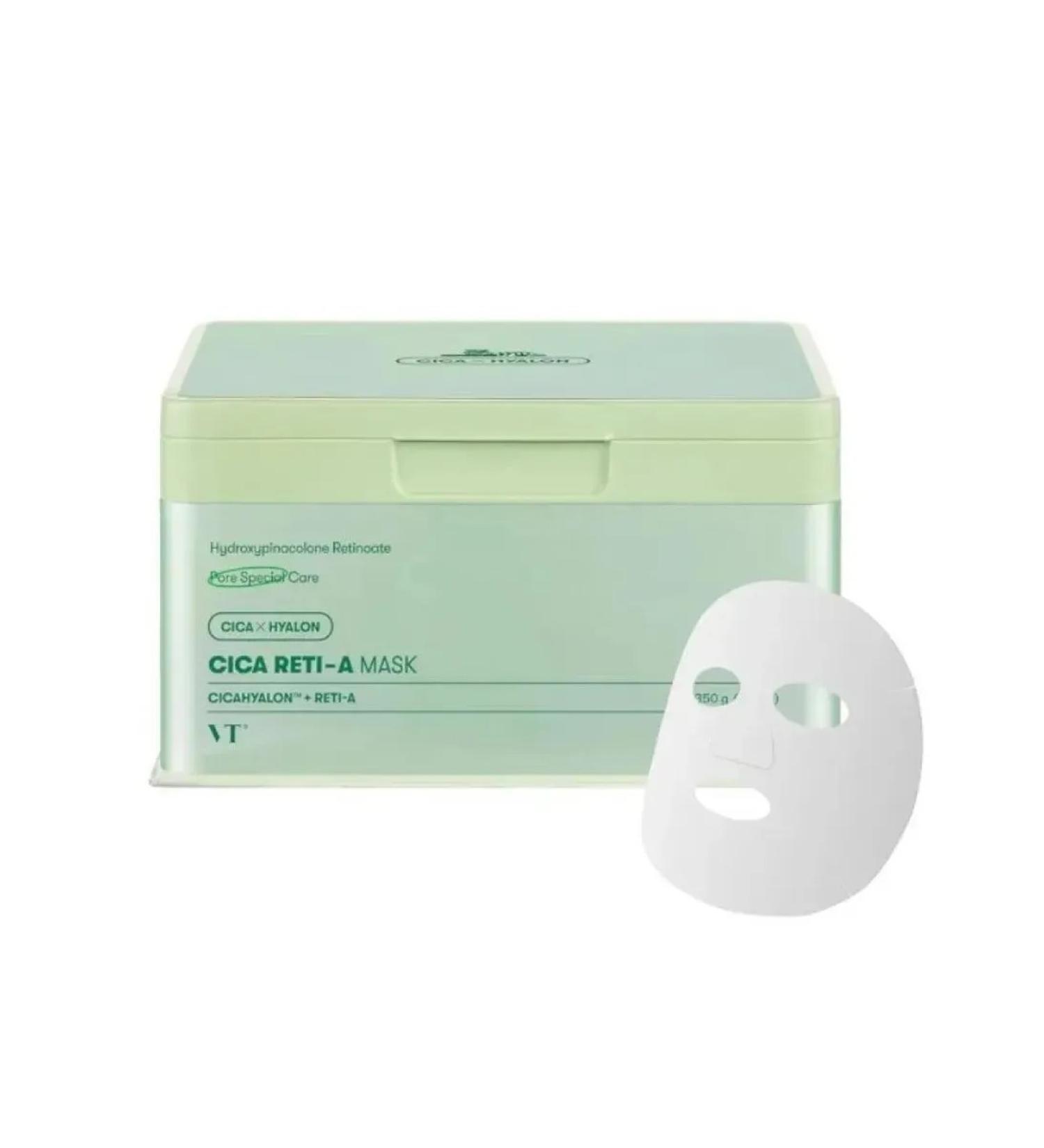 VT Cosmetics A set of fabric facial masks with retinol Cica Reti-a Mask - Buy Online on GoSupps.com