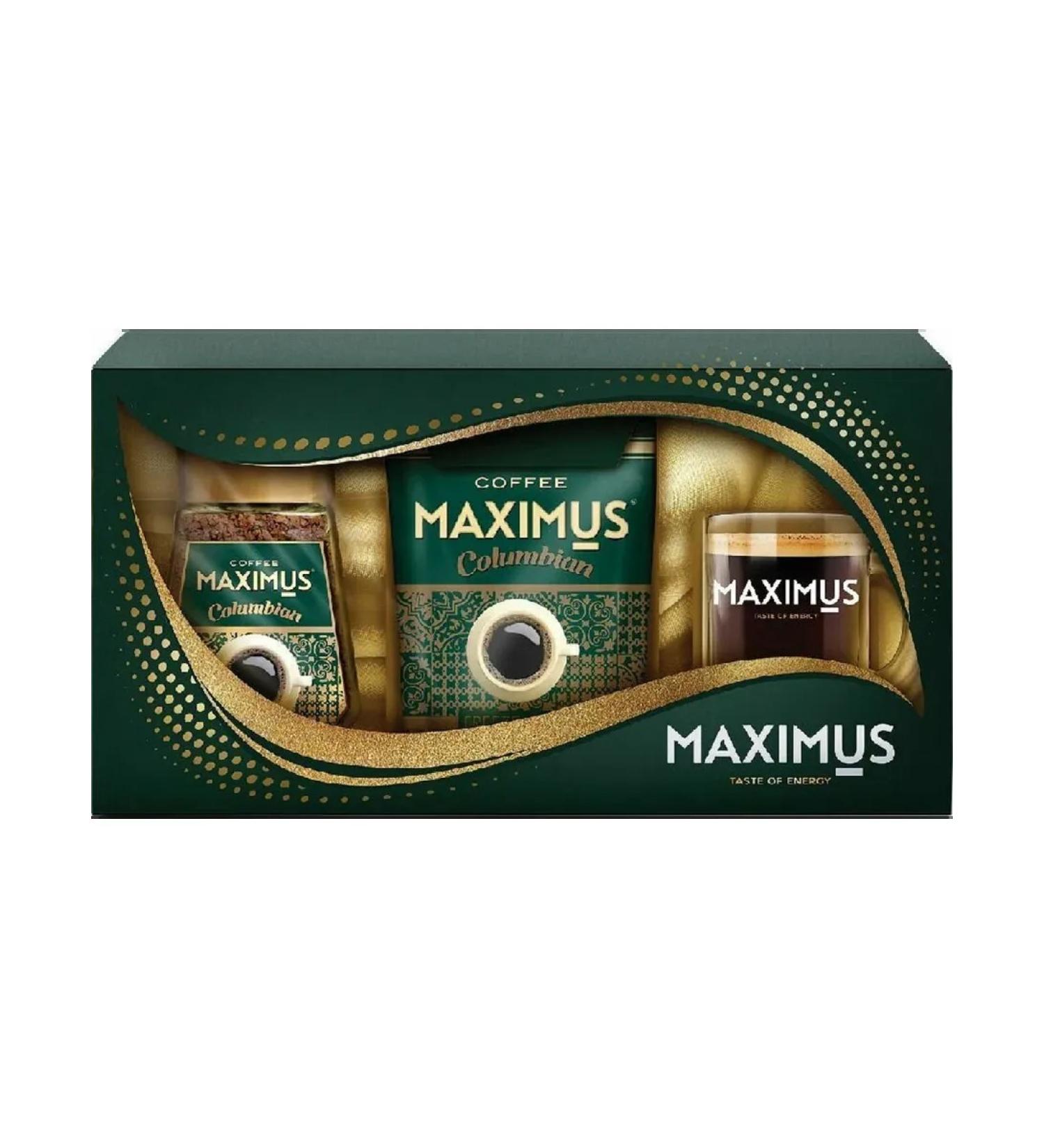 MAXIMUS COLUMBIAN coffee set with a mug 135 gr - Buy Online on GoSupps.com