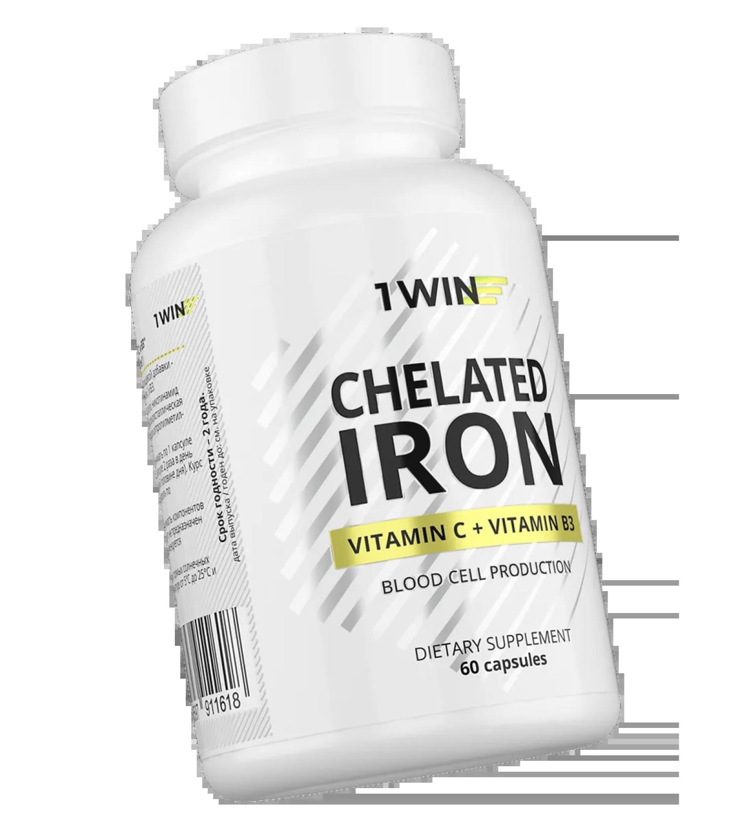 1win HEALAT Iron + Vitamin C and B3 Chelated Iron + Vitamin C ... - Buy Online on GoSupps.com