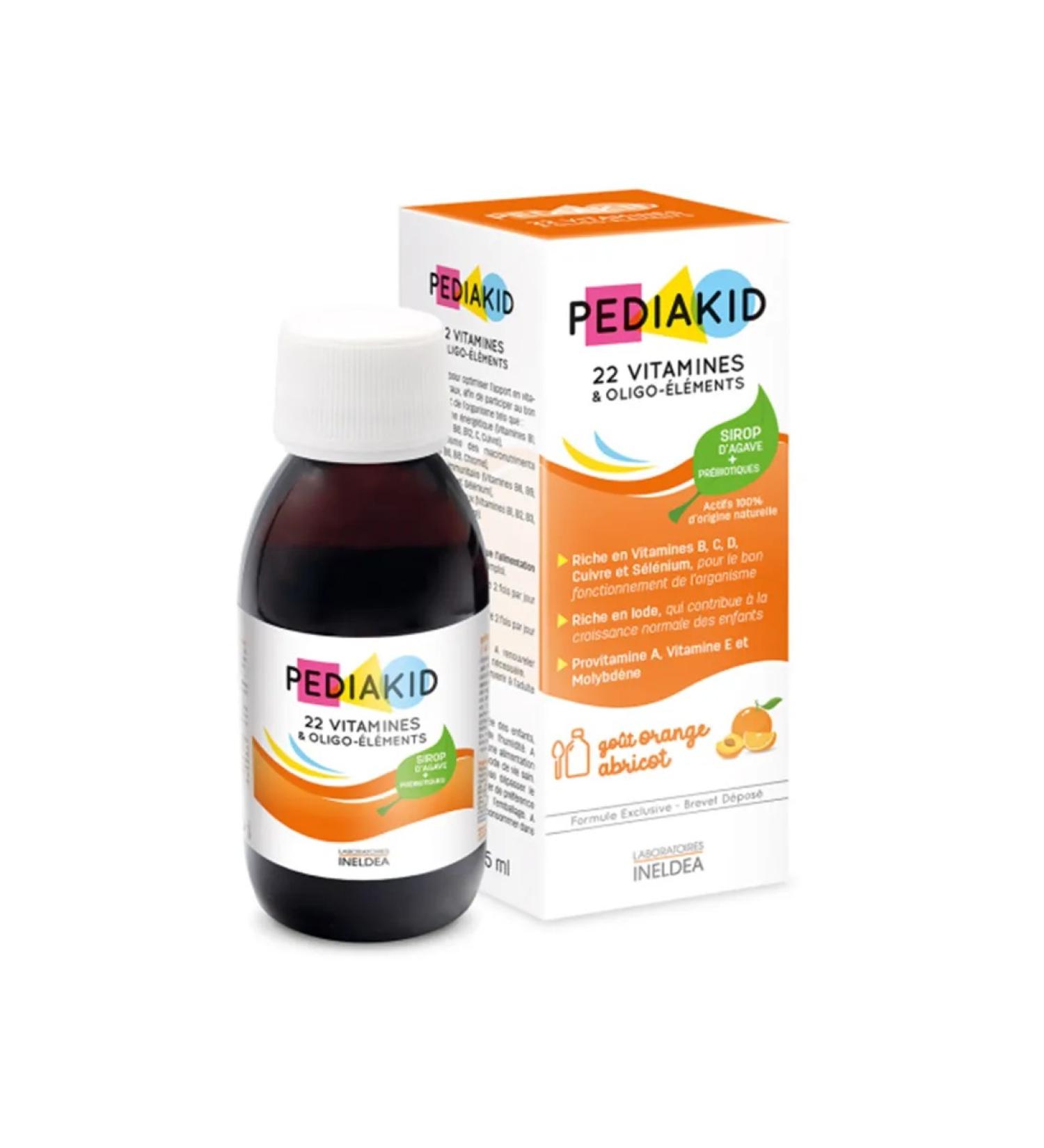 Pediakid 22 Vitamines 22 vitamins and oligo elements 125 ml - Buy Online on GoSupps.com