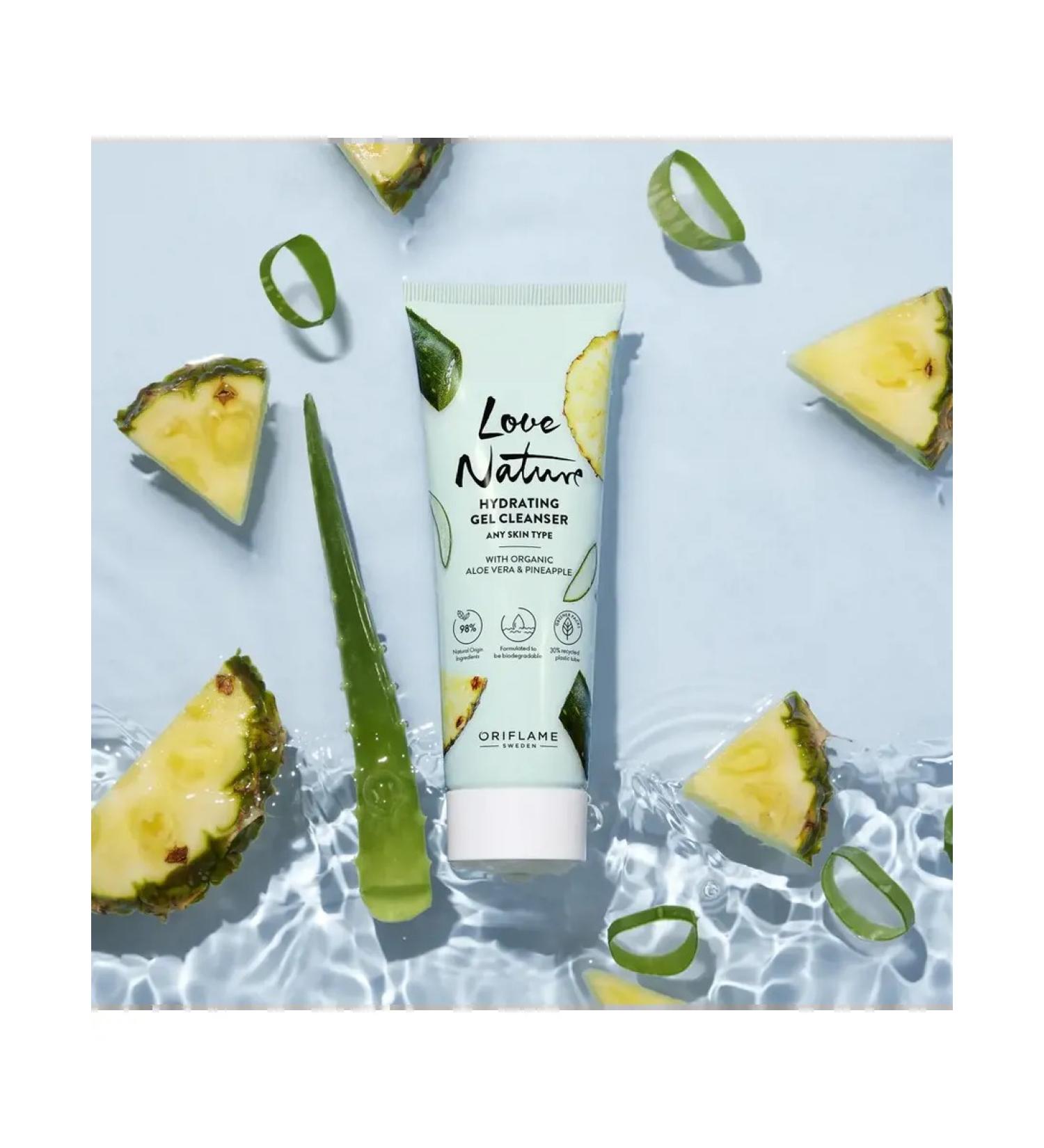 YasMar Love Nature Moisturizing Cleansing Gel with Organic Aloe Vera and Pineapple Extract - Buy Online on GoSupps.com