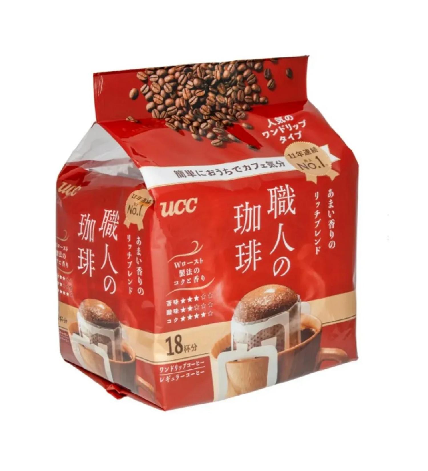 UCC Ground Coffee Drip packages The Blend Rich 18 pak 7g - Buy Online on GoSupps.com