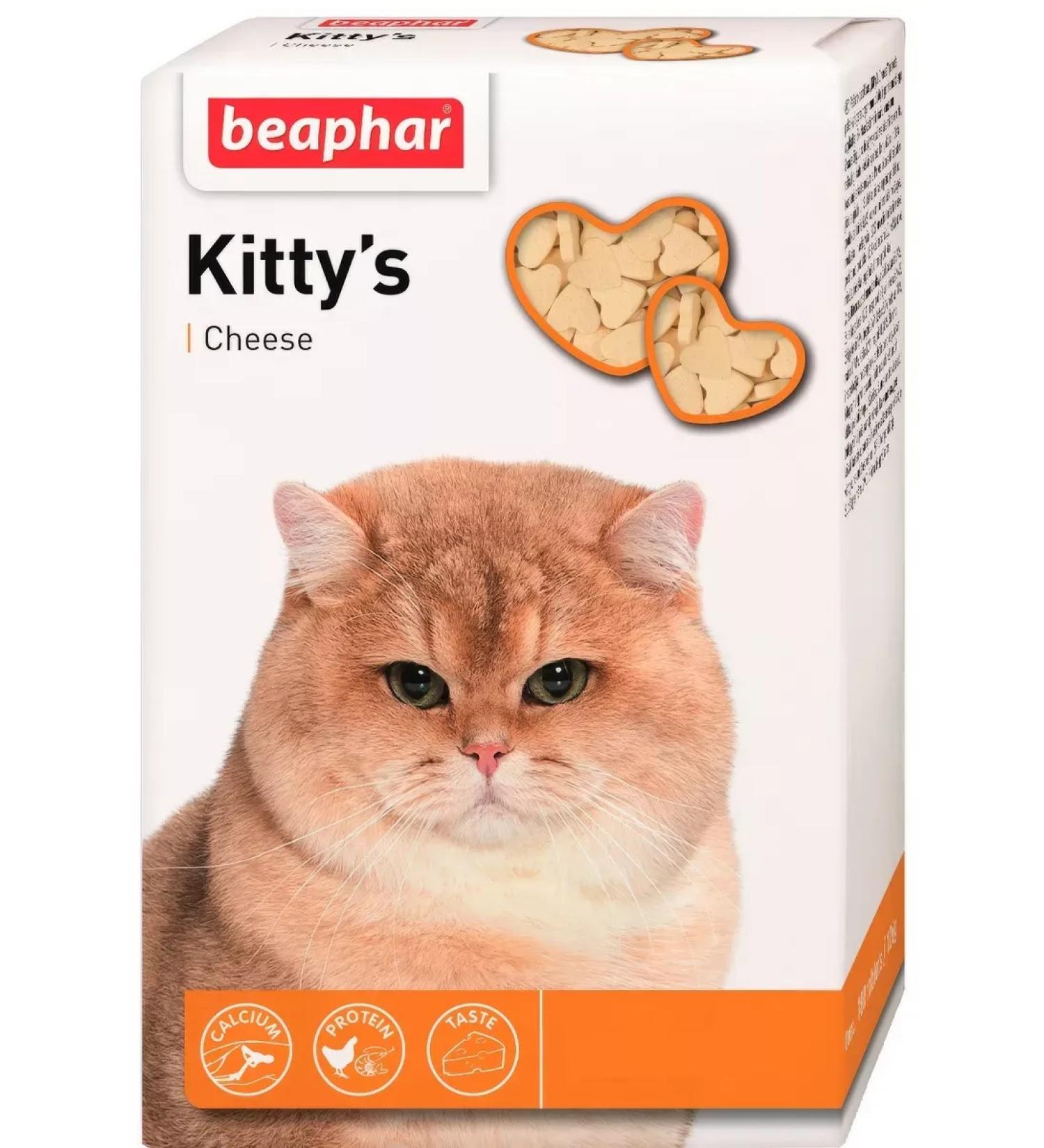 beaphar Kitty's + Cheese additive for cats with a taste of cheese 180 tab