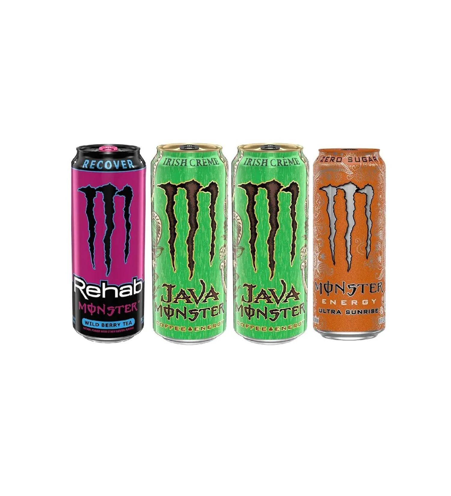 Monster Energy Set of energy drinks 4 pcs 473 ml - Buy Online on GoSupps.com