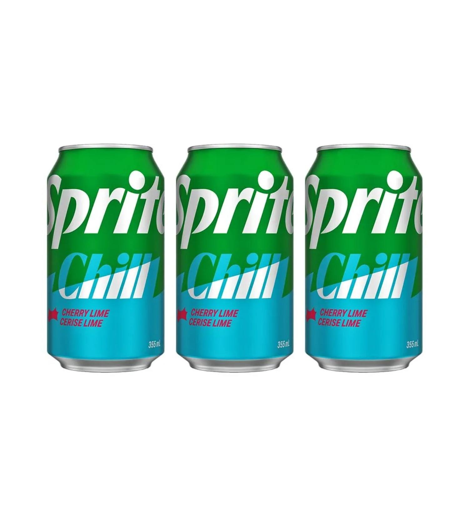 Sprite Charged drink Chill Cherry Lime 3 pcs 355 ml - Buy Online on GoSupps.com