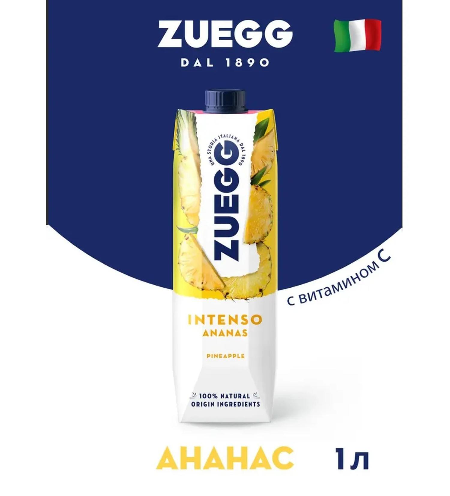 Zuegg Social -containing pineapple without sugar 12pc x 1 l - Buy Online on GoSupps.com