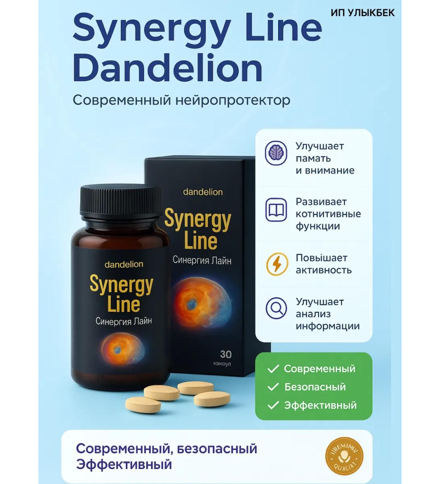 DANDELION Synergy Line Sinerji Line tablets 90 pcs - Buy Online on GoSupps.com