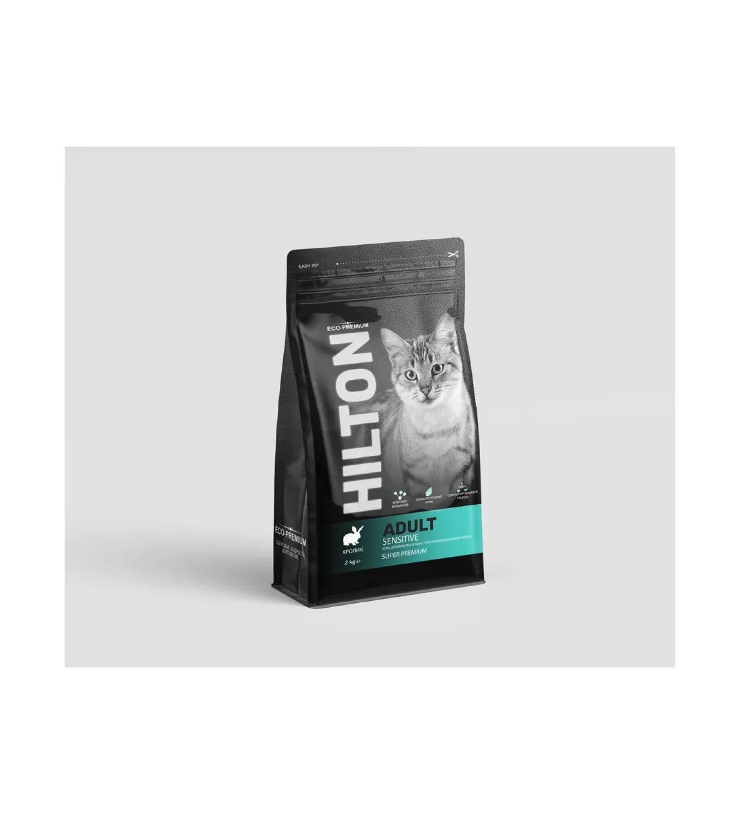 Hilton Dry Food for Cats with Sensitive Digestion Rabbit 2 kg