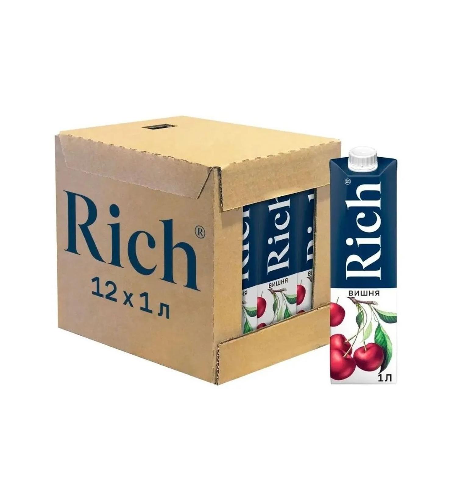 Rich Cherry juice 12 pcs 1 liter