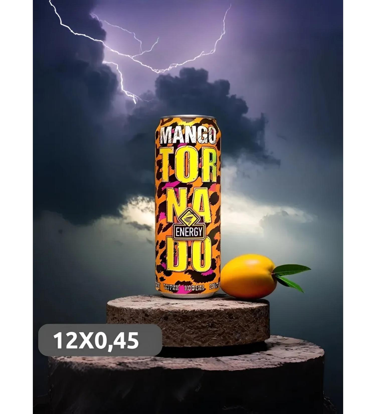 Tornado Energy Tornado Mango Energy drink 0.45l x 12pcs
