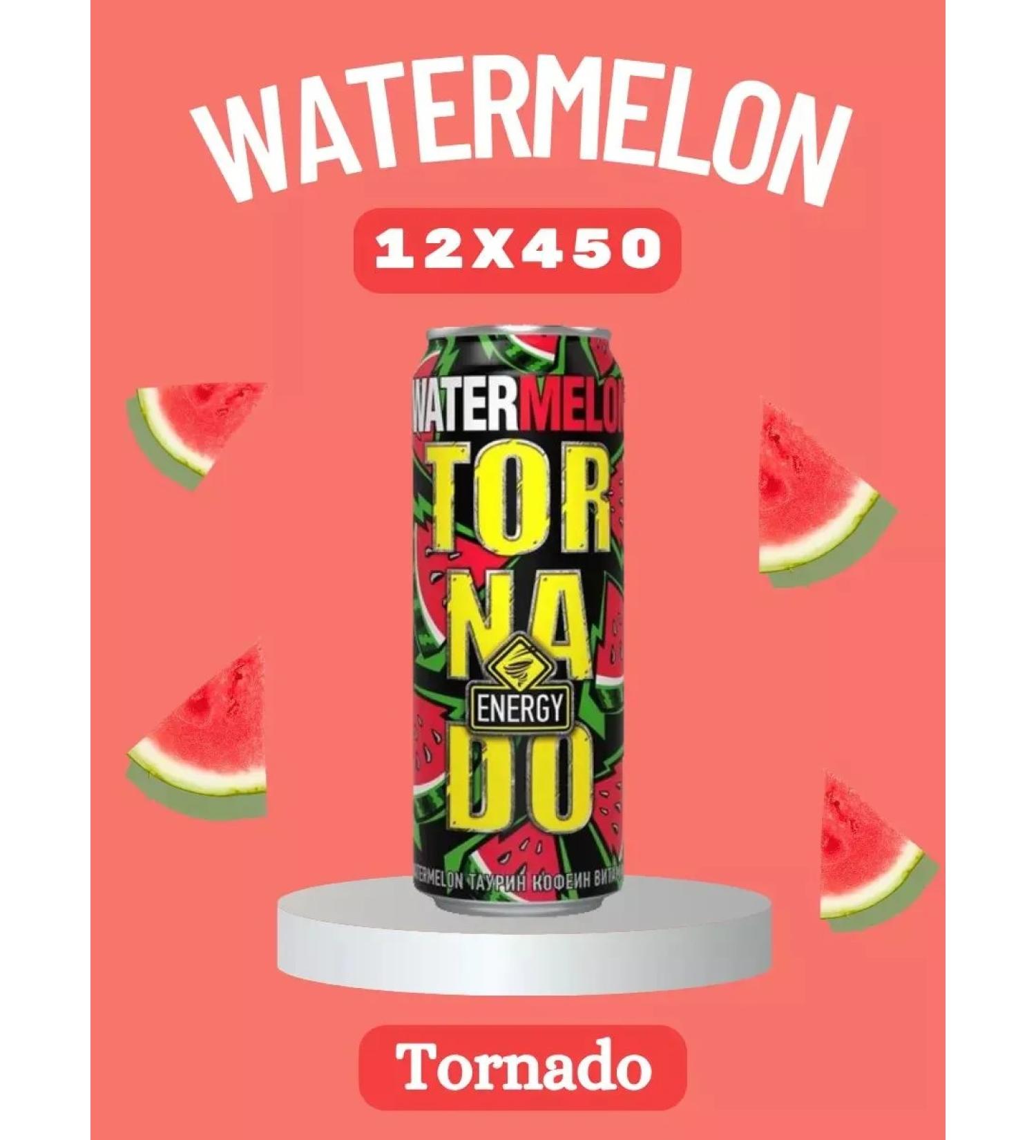 Tornado Energy Tornado Watermelon 0.45l x 12pcs Energy