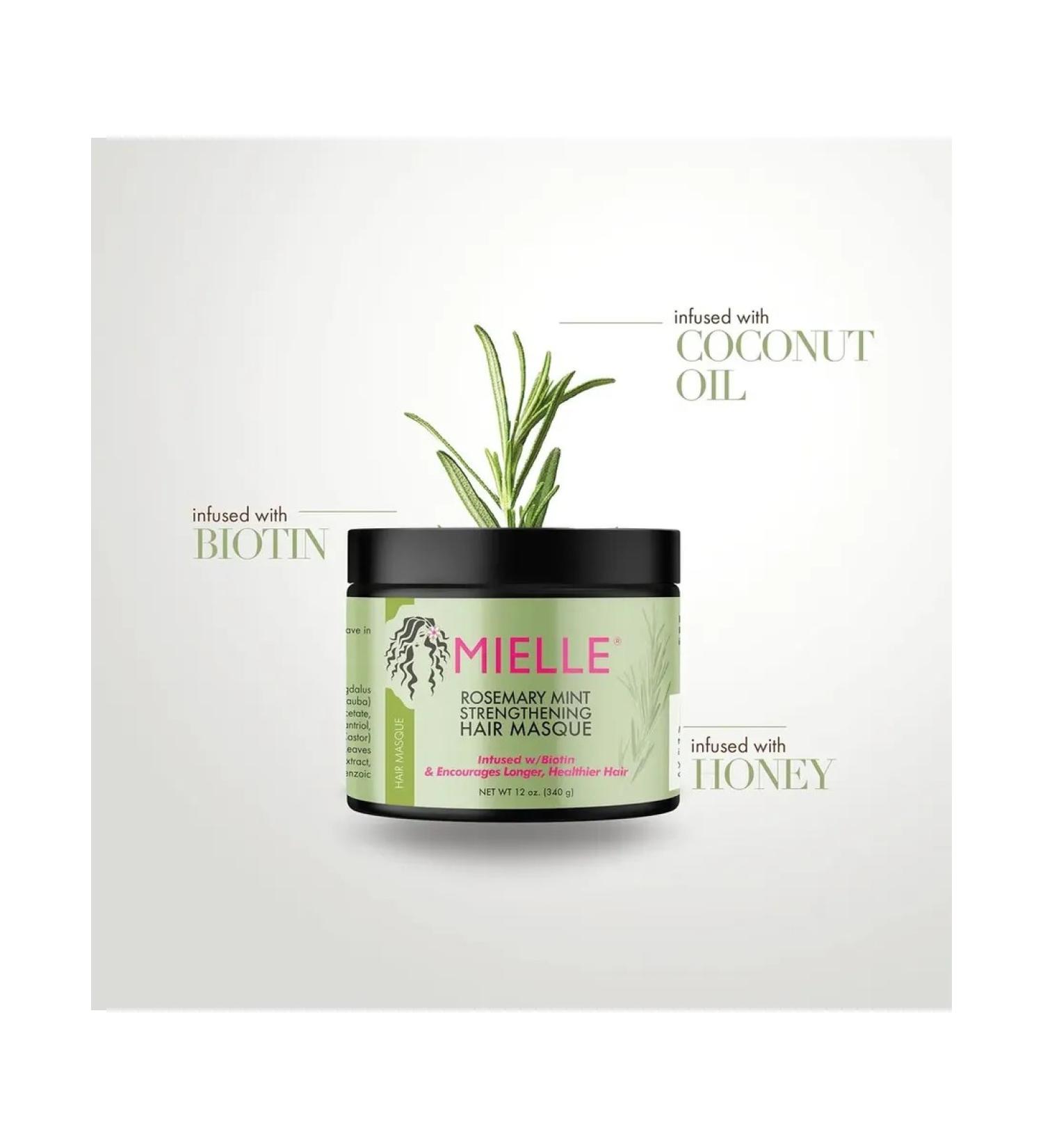 Mielle Strengthening hair mask with rosemary and mint 340 ml - Buy Online on GoSupps.com