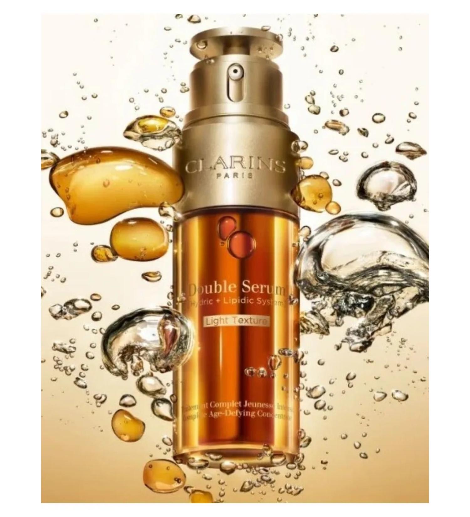 Clarins Anti -aging serum with a light texture DOBLE SERUM 50ml - Buy Online on GoSupps.com