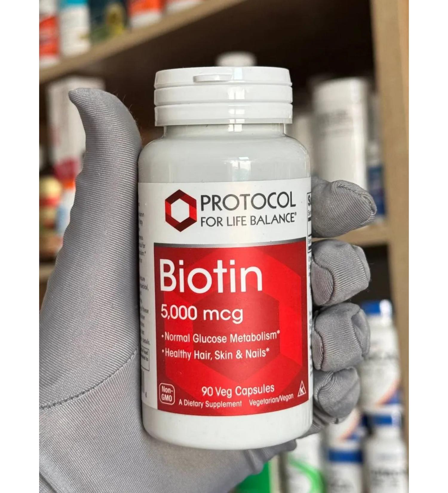 protocol for life balance Biotin Biotin 5000mcg 90k