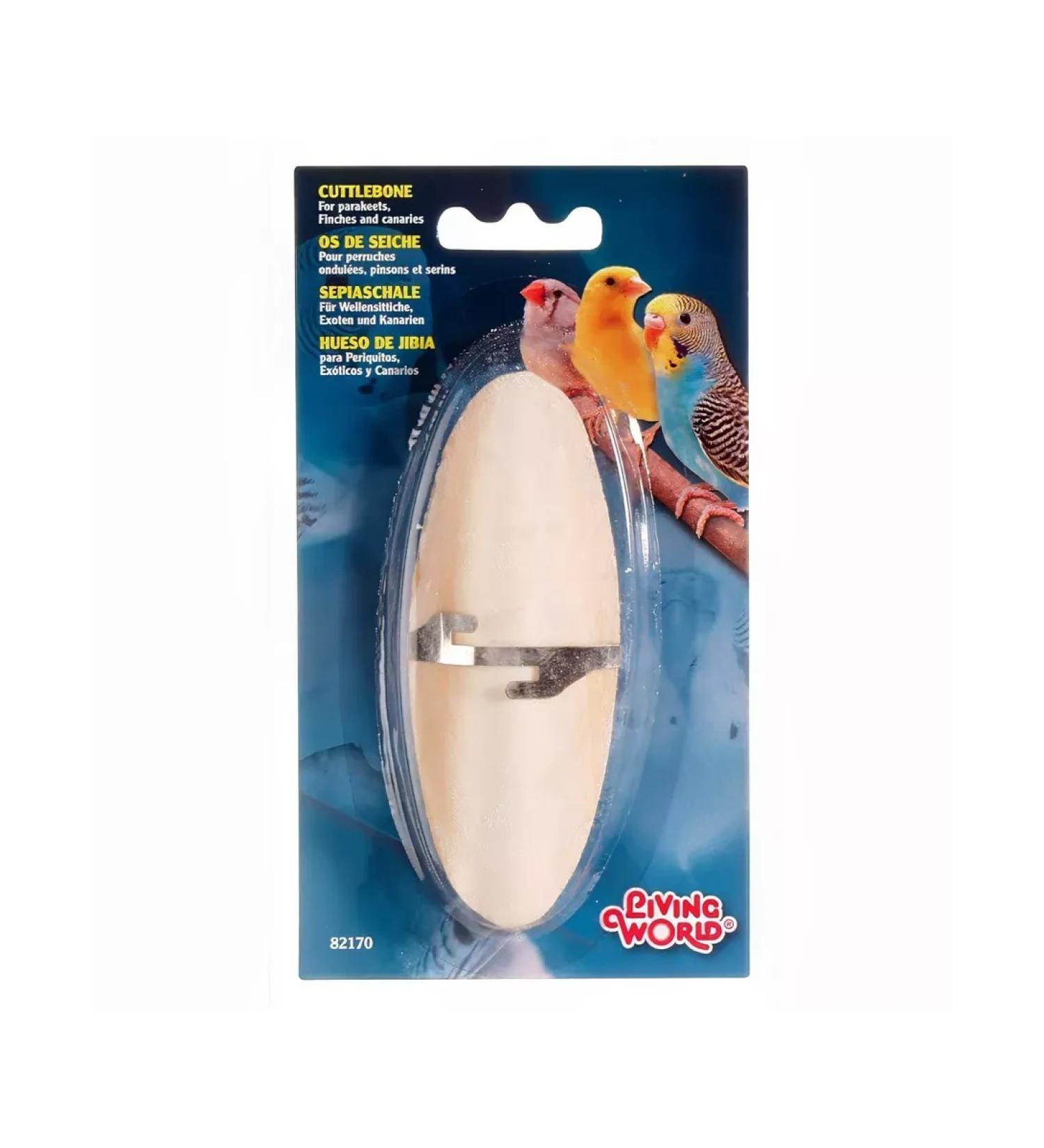 Living World Sepia stone for birds with fastening large