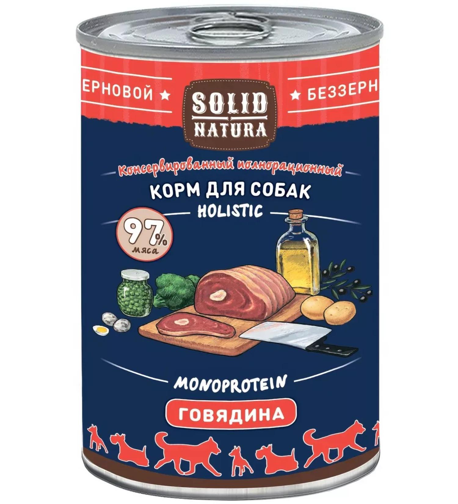 Solid Natura Dog feed 340 g 6 pcs