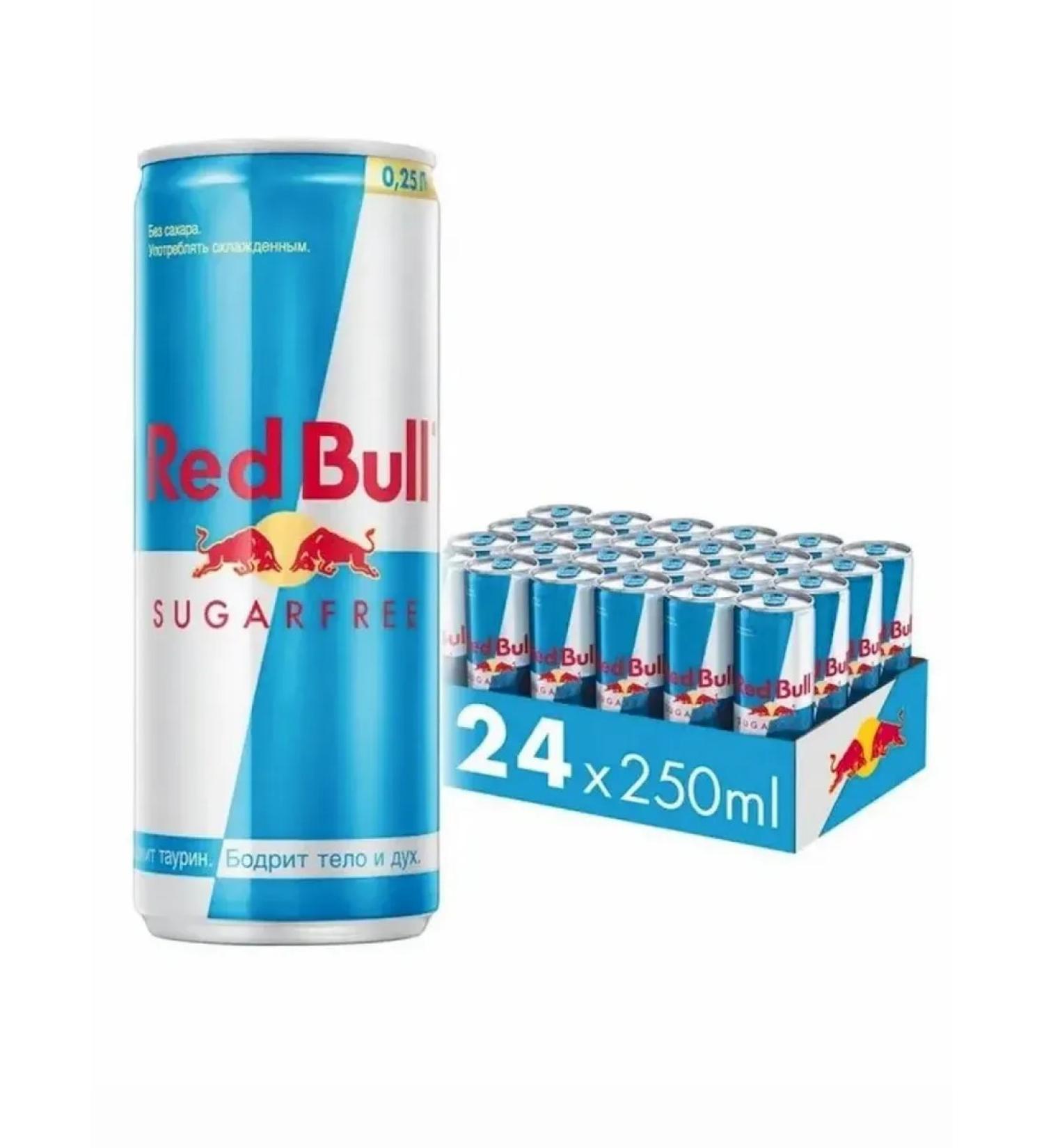 Red Bull Energy drink without sugar 24 pcs x 250 ml