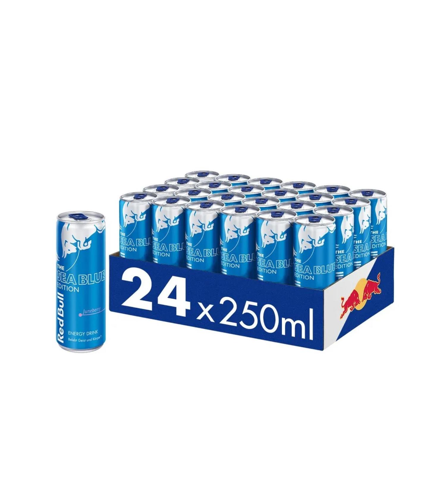 Red Bull Energetic Sea Blue Edition 24 pcs x 250 ml - Buy Online on GoSupps.com