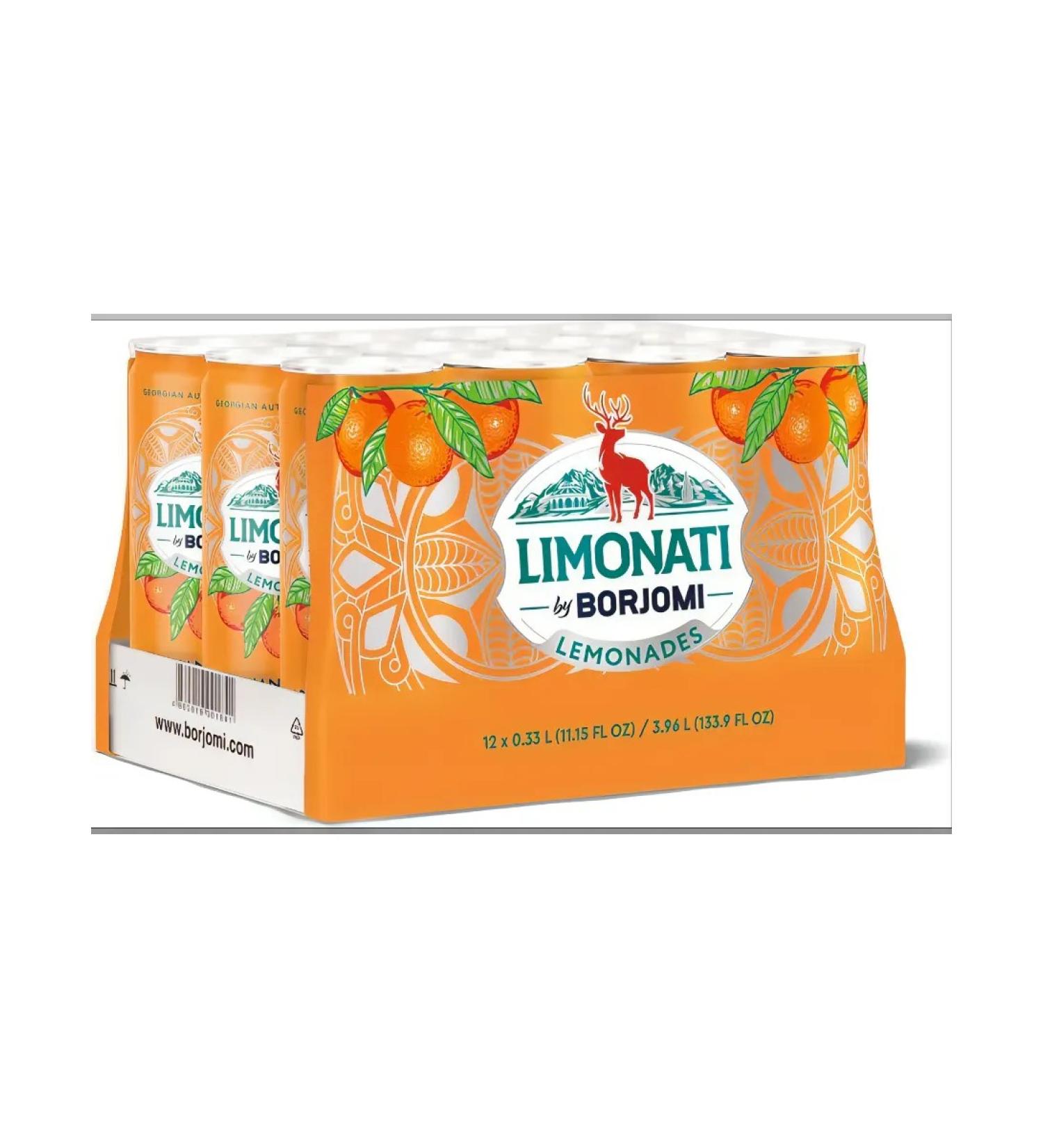 Borjomi Gas. Limonati drink mandarin 0.33l x 12pcs