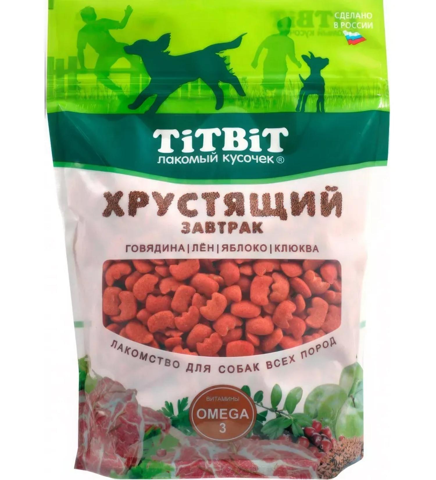 TiTBiT Dog treating breakfast crisp with beef 700 g - Buy Online on GoSupps.com