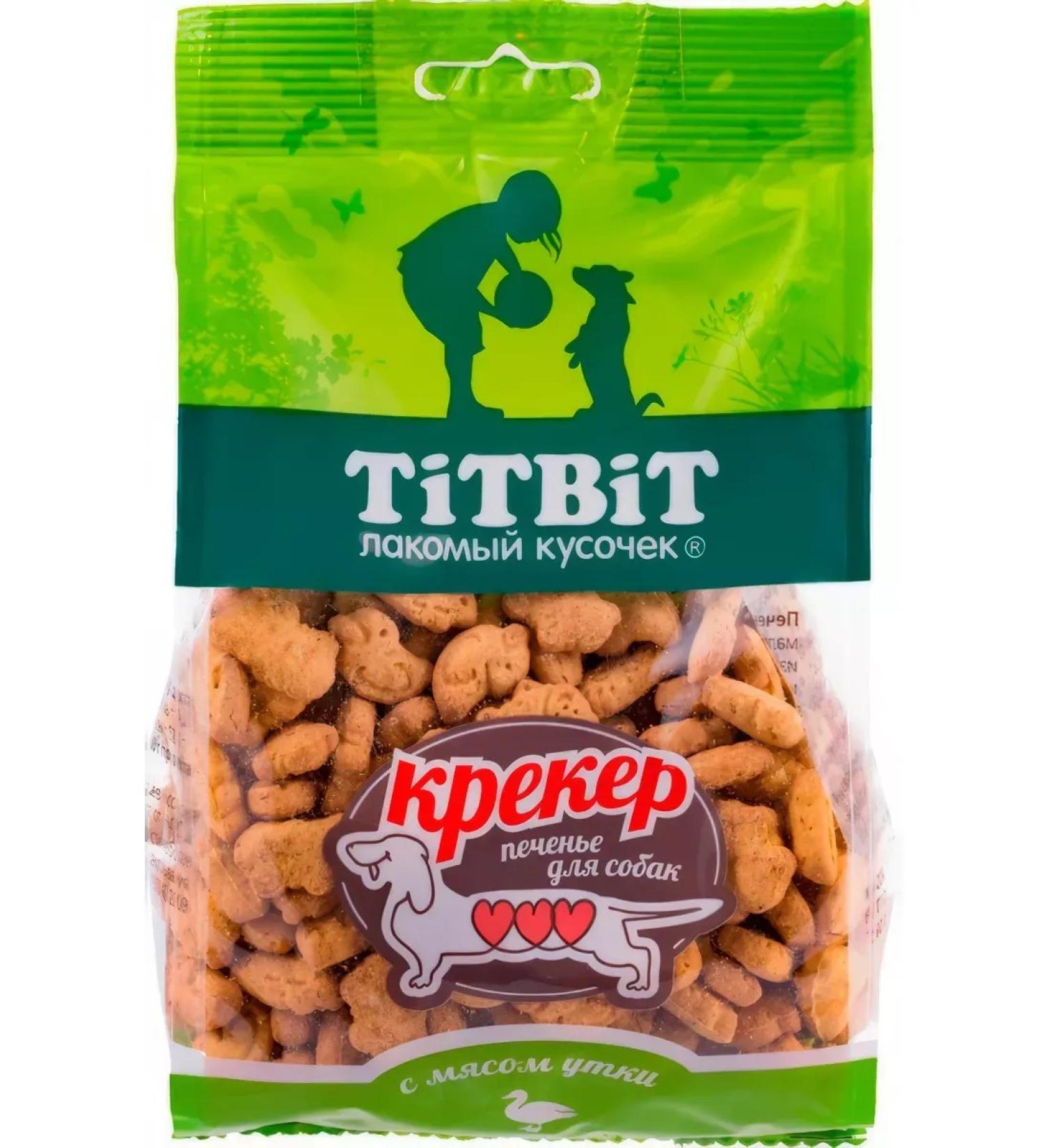 TiTBiT A treat for dogs of small breeds a cracker with duck meat 250 g - Buy Online on GoSupps.com