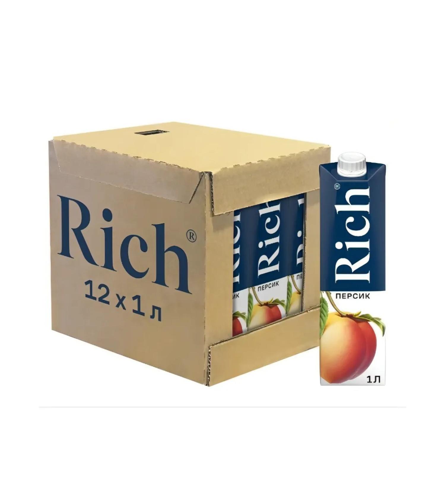 Juice (Rich) peach 12 pcs 1 liter