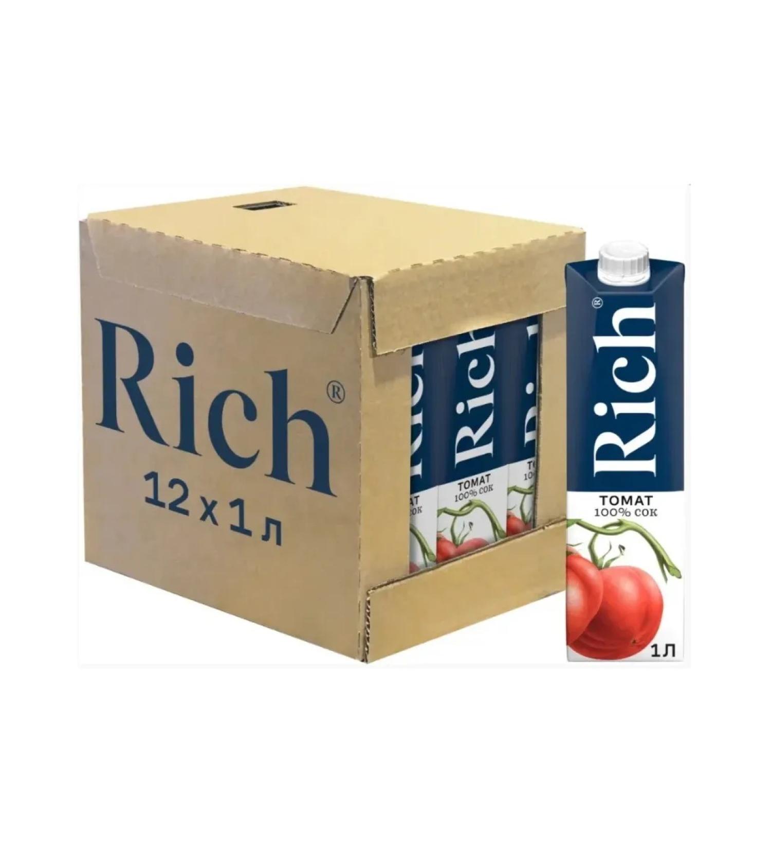 Juice (Rich) tomato 12 pcs 1 liter