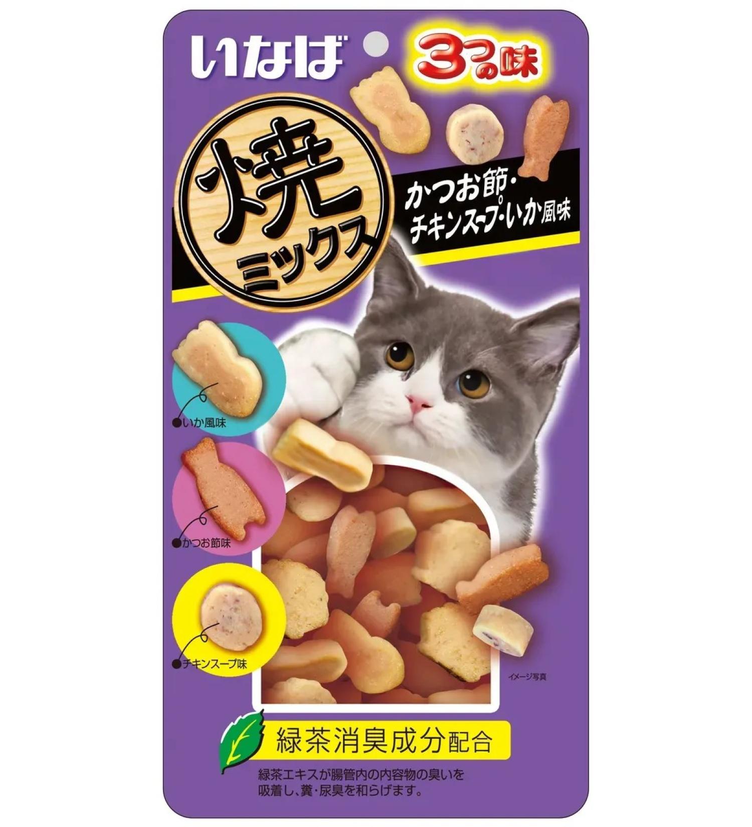 Inaba The treat Yaki Miksu for cats baked C Ksatsuvushi 25 g