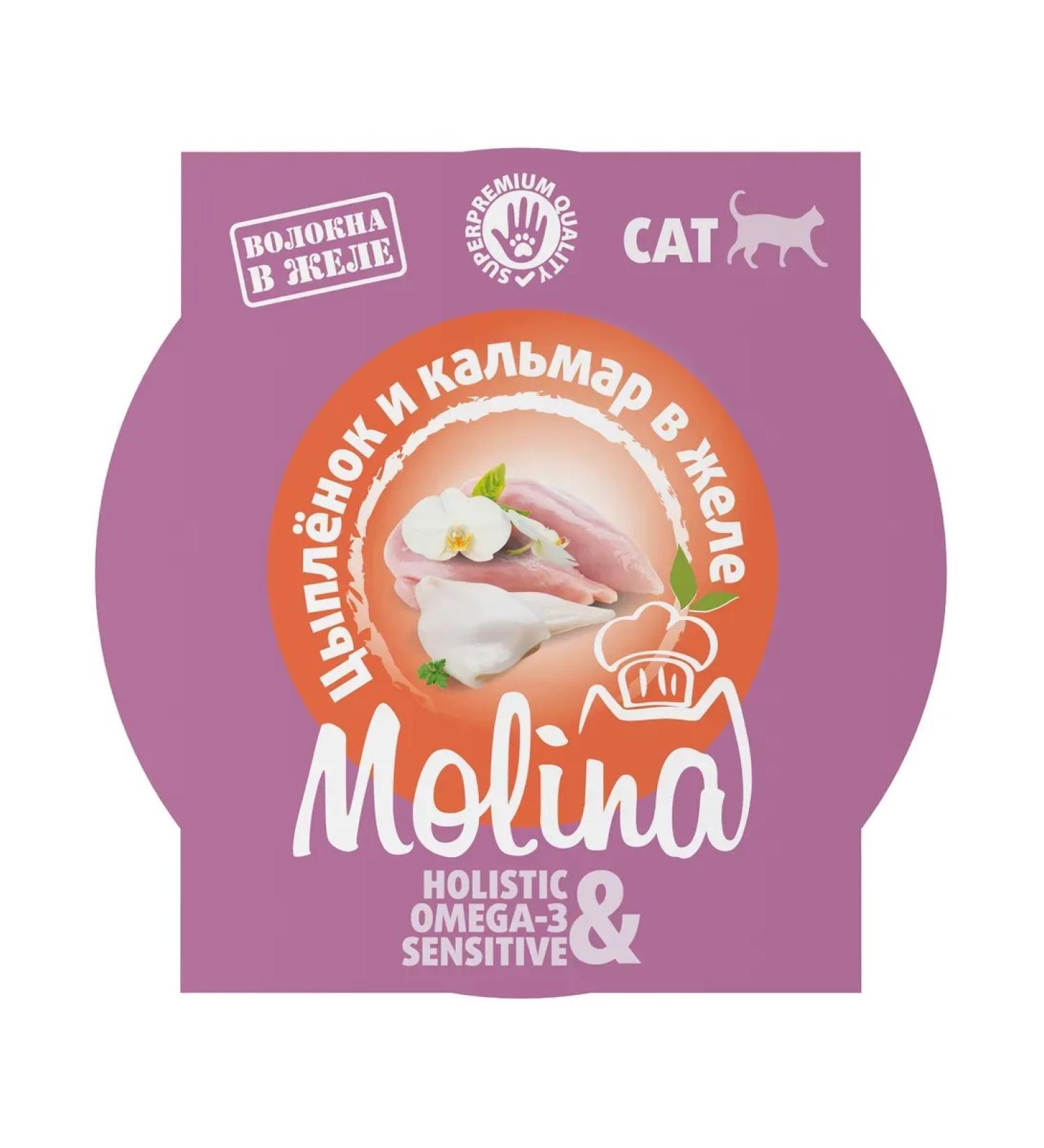 Molina Cat food 75 g x 12 pcs - Buy Online on GoSupps.com