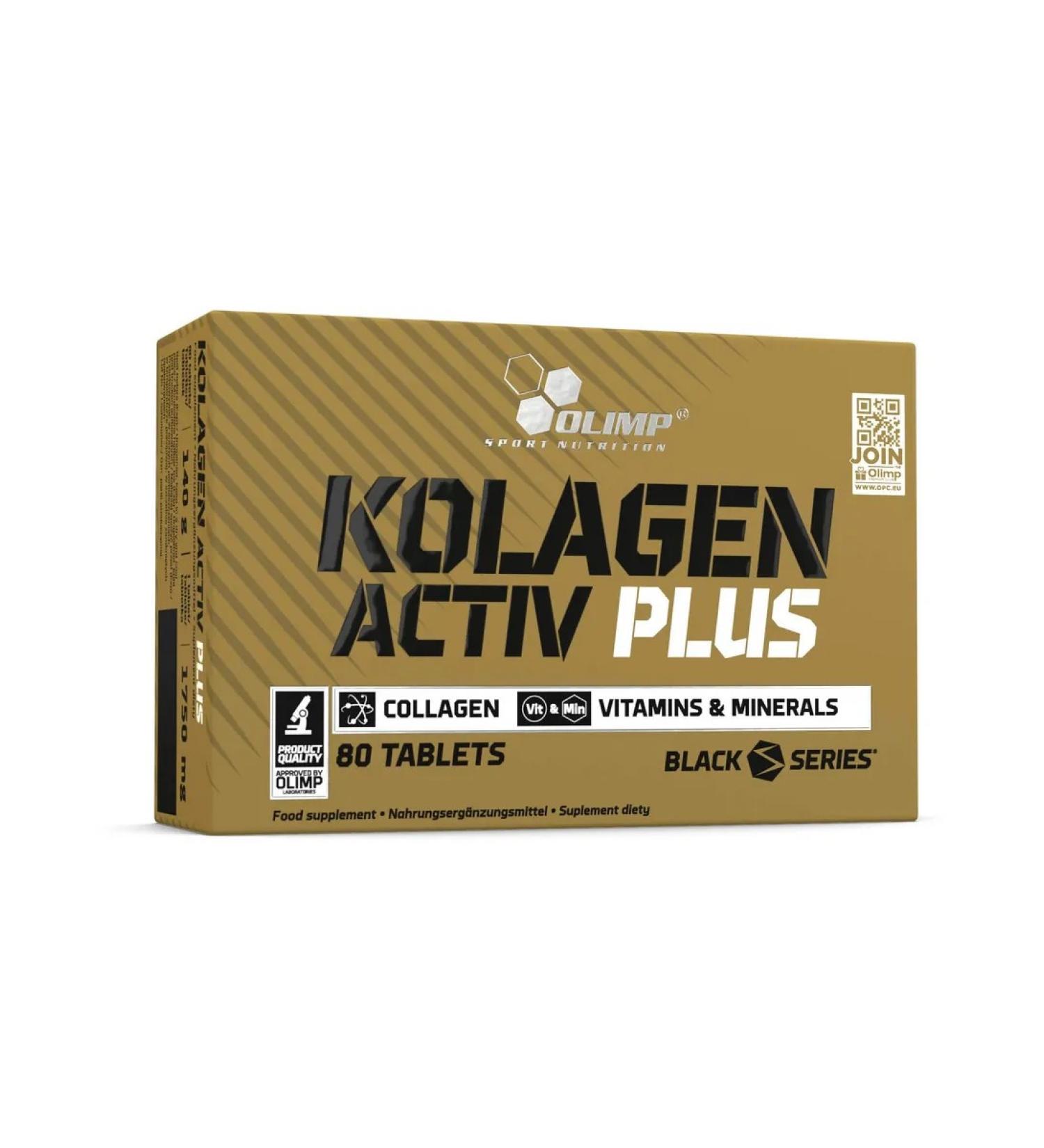 Olimp Sport Nutrition Collagen 80 tab for skin hair and joints Activ Plus - Buy Online on GoSupps.com