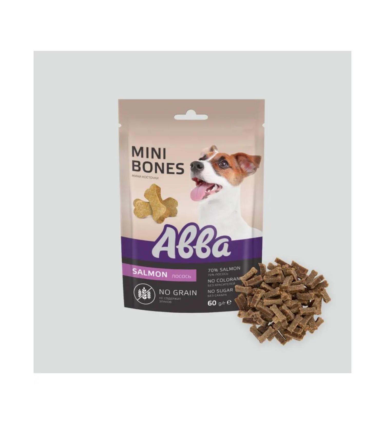 ABBA A treat with salmon for dogs 60 gr 4 pcs - Buy Online on GoSupps.com