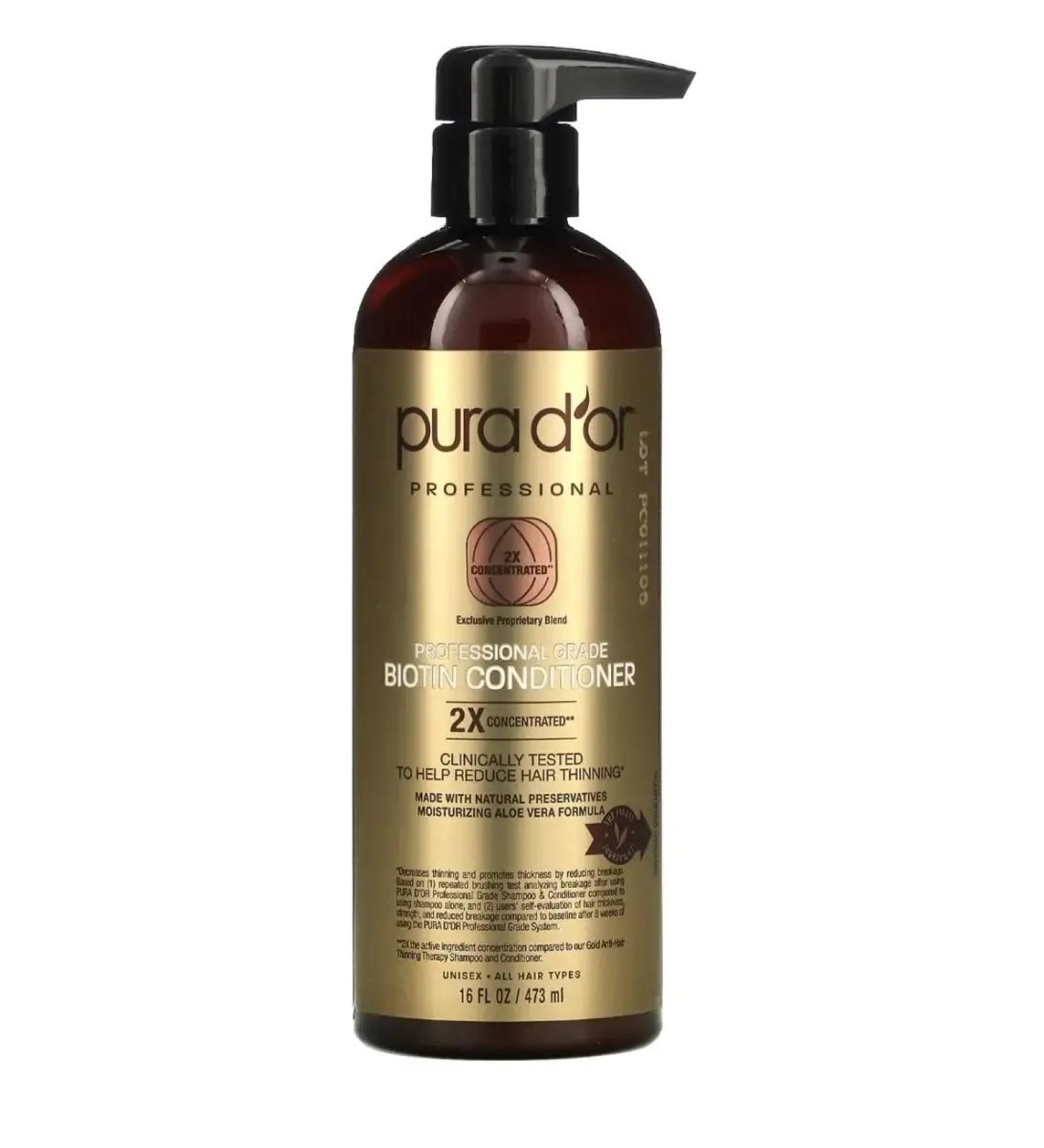 PURA D'OR Air conditioning with biotin 473 ml