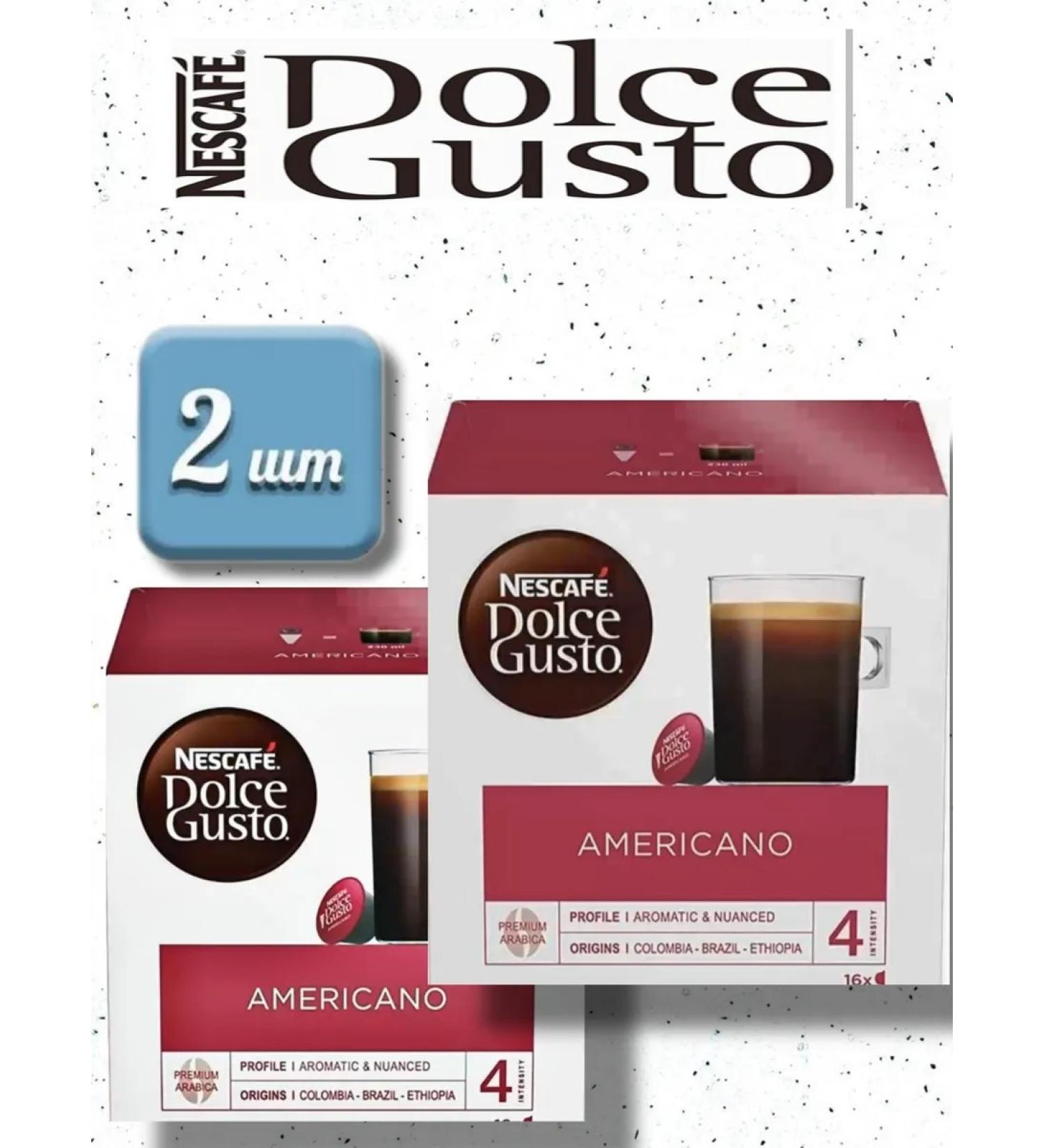 Nestle Coffee in the capsules of Nescafe Dolce Gusto Americano 2*16pcs