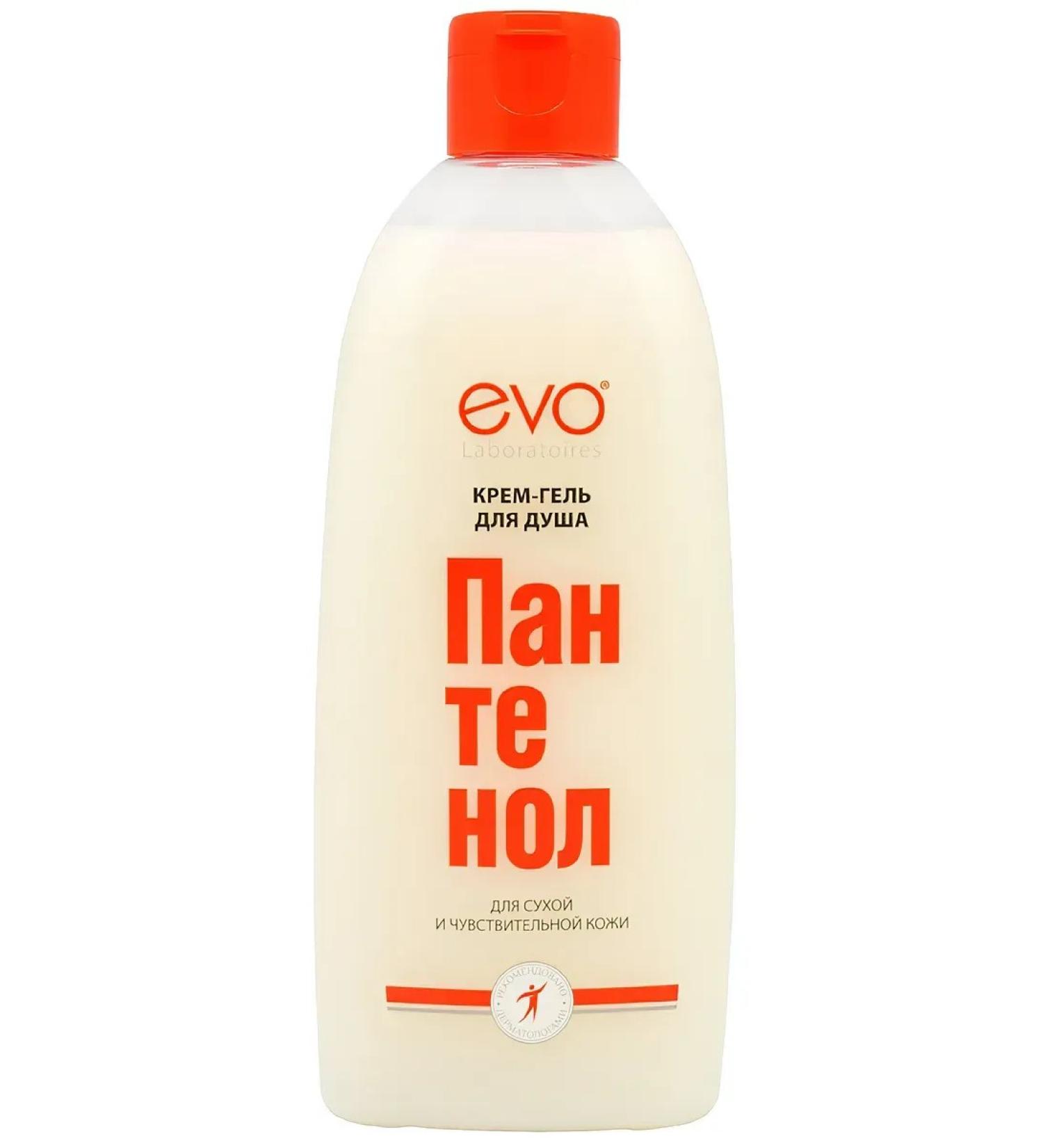 EVO Cream-gel panthenol for shower for dry skin 400 ml - Buy Online on GoSupps.com