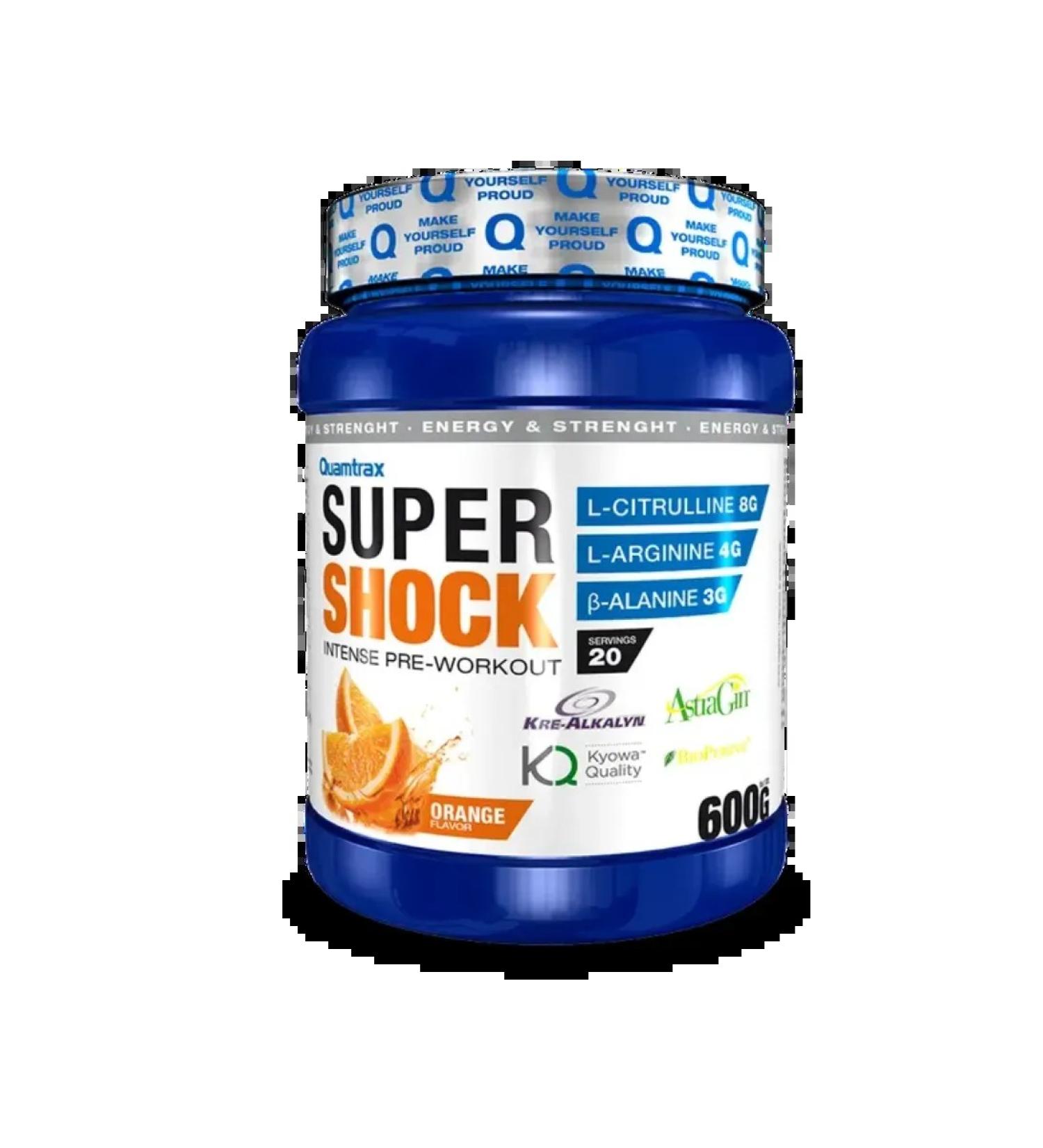 Quamtrax Nutrition Super Shock Pre Workout 600 grams.