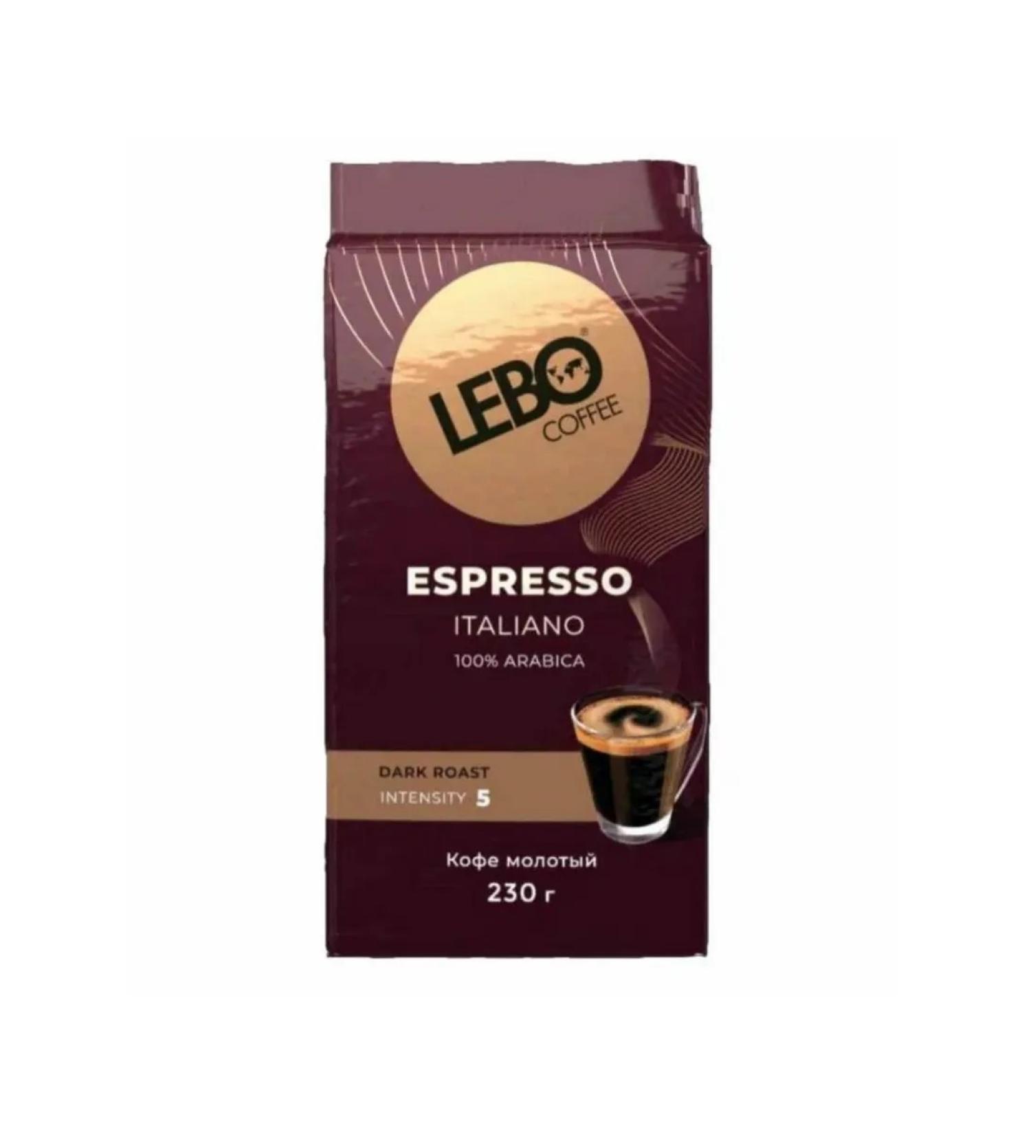 Lebo Ground Coffee Espresso Italiano 230 g - Buy Online on GoSupps.com