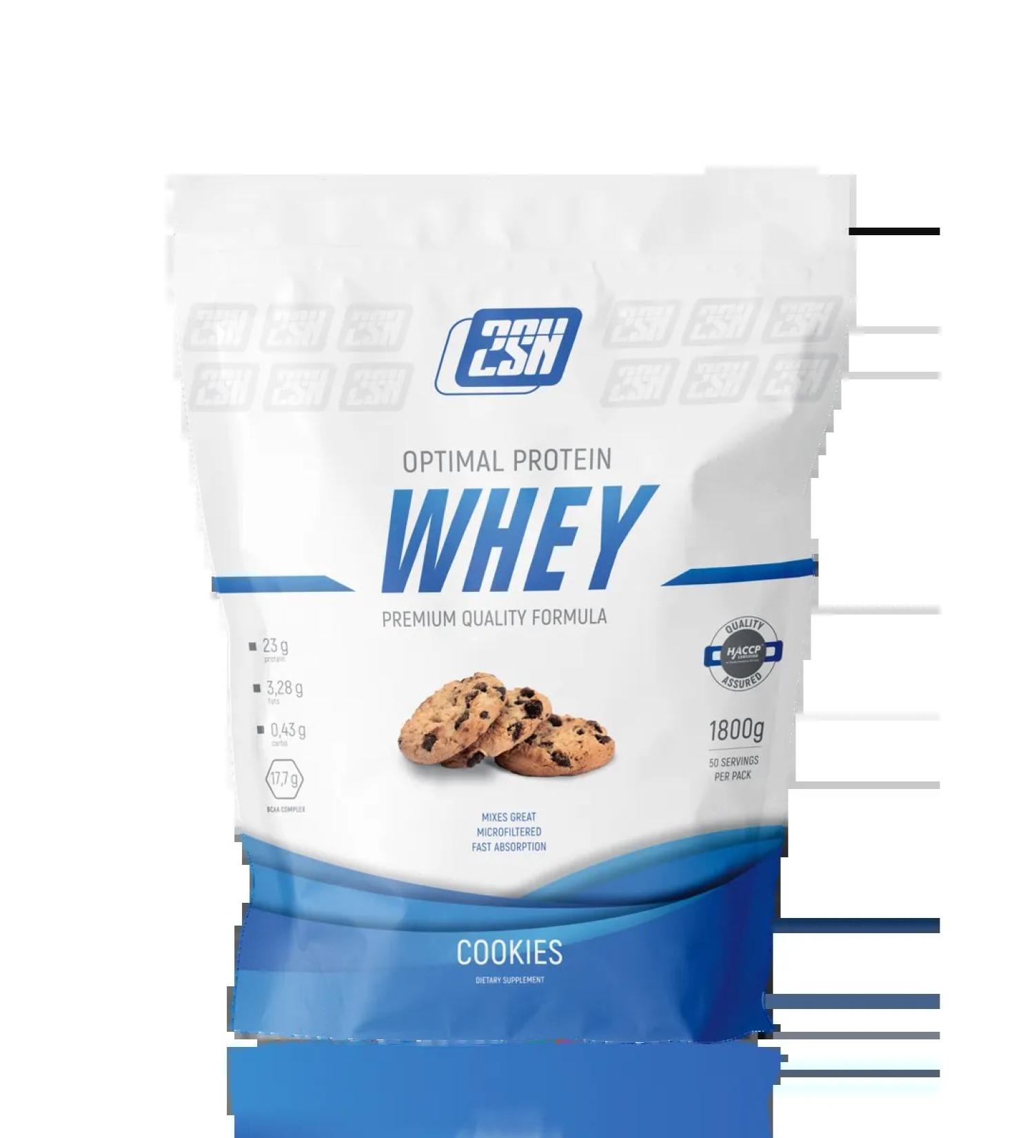 2SN Wastein Wastein without sugar Whey Protein 1800g cookies