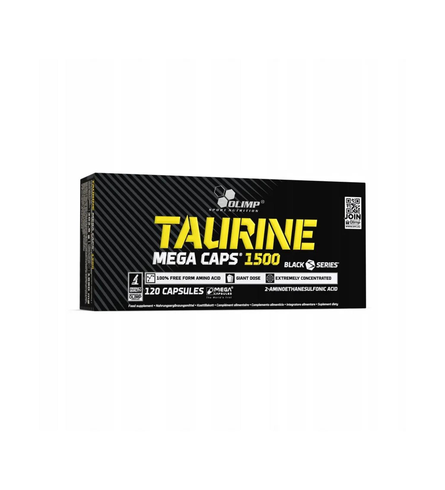 Olimp Sport Nutrition Taurin 120 caps for energy and training Taurine Mega