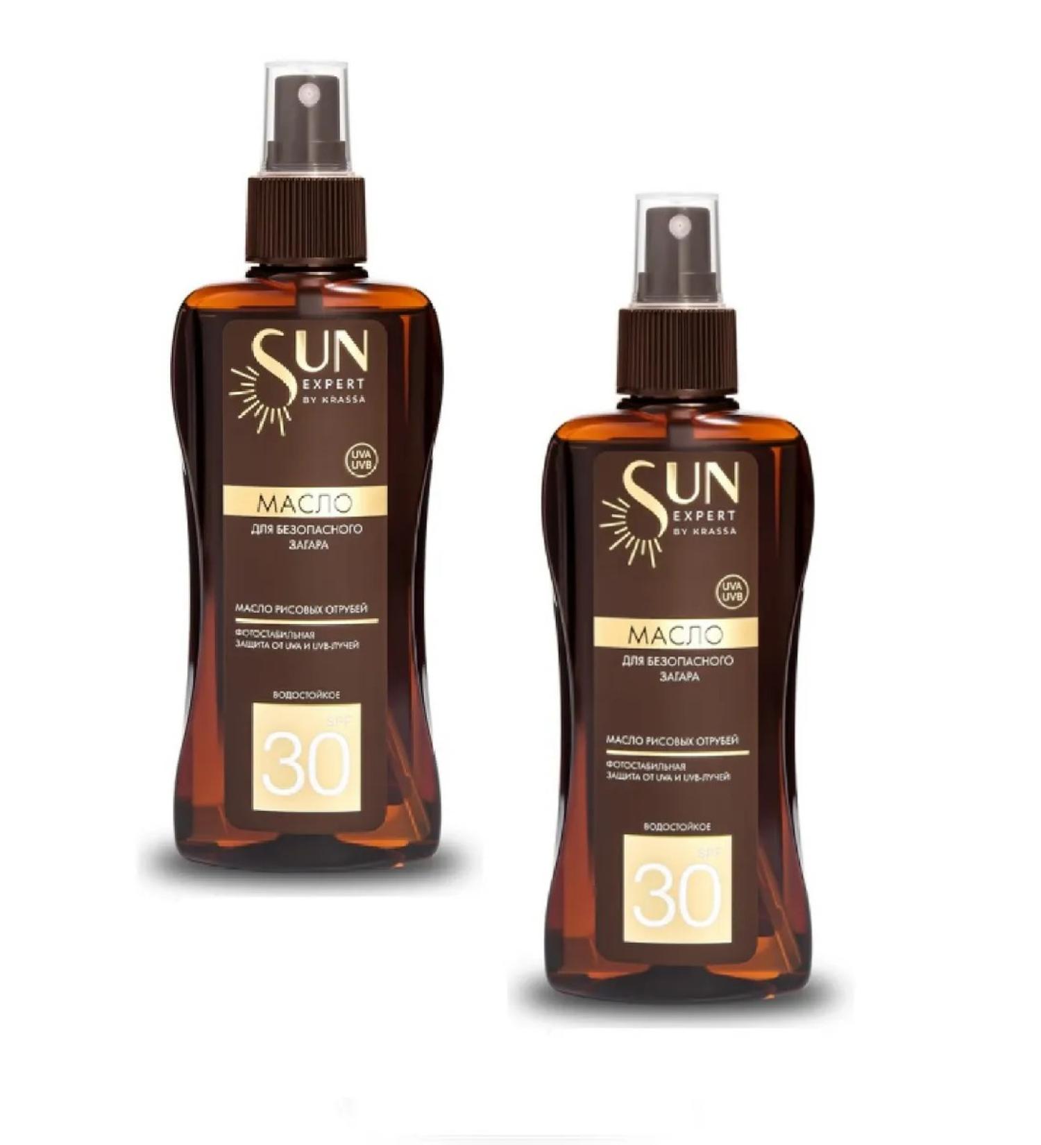 KRASSA Oil for safe tanning SPF 30 180 ml 2 pcs - Buy Online on GoSupps.com