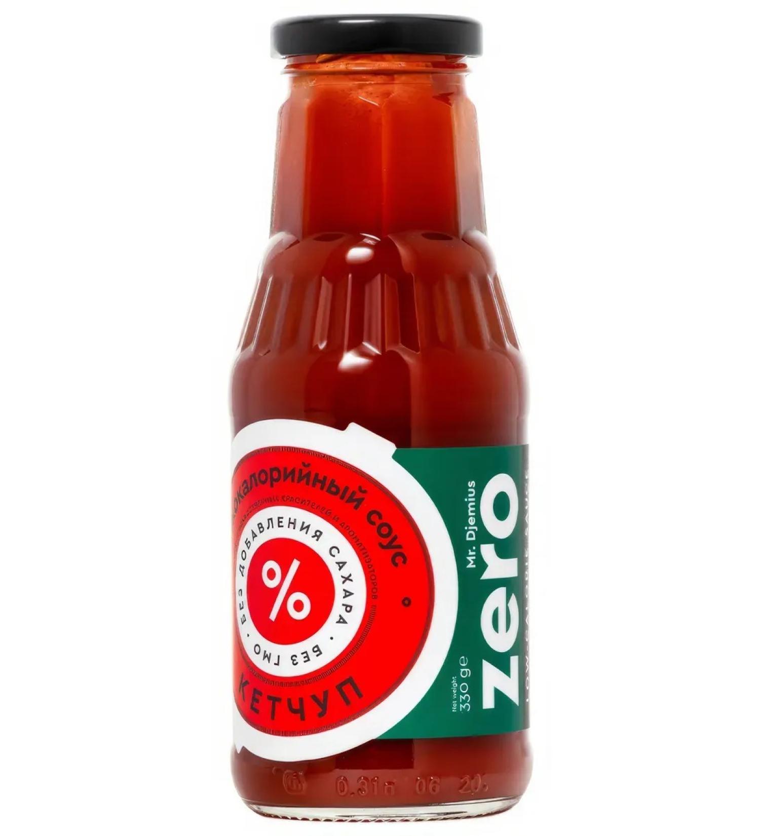 Mr Djemius ZERO Cetchup sauce low -calorie without sugar 330g - Buy Online on GoSupps.com