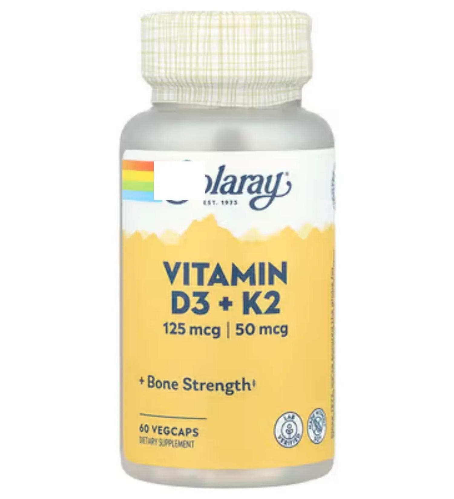 iherb Vitamin D3+K2 Vitamin D3 K2 60 capsules