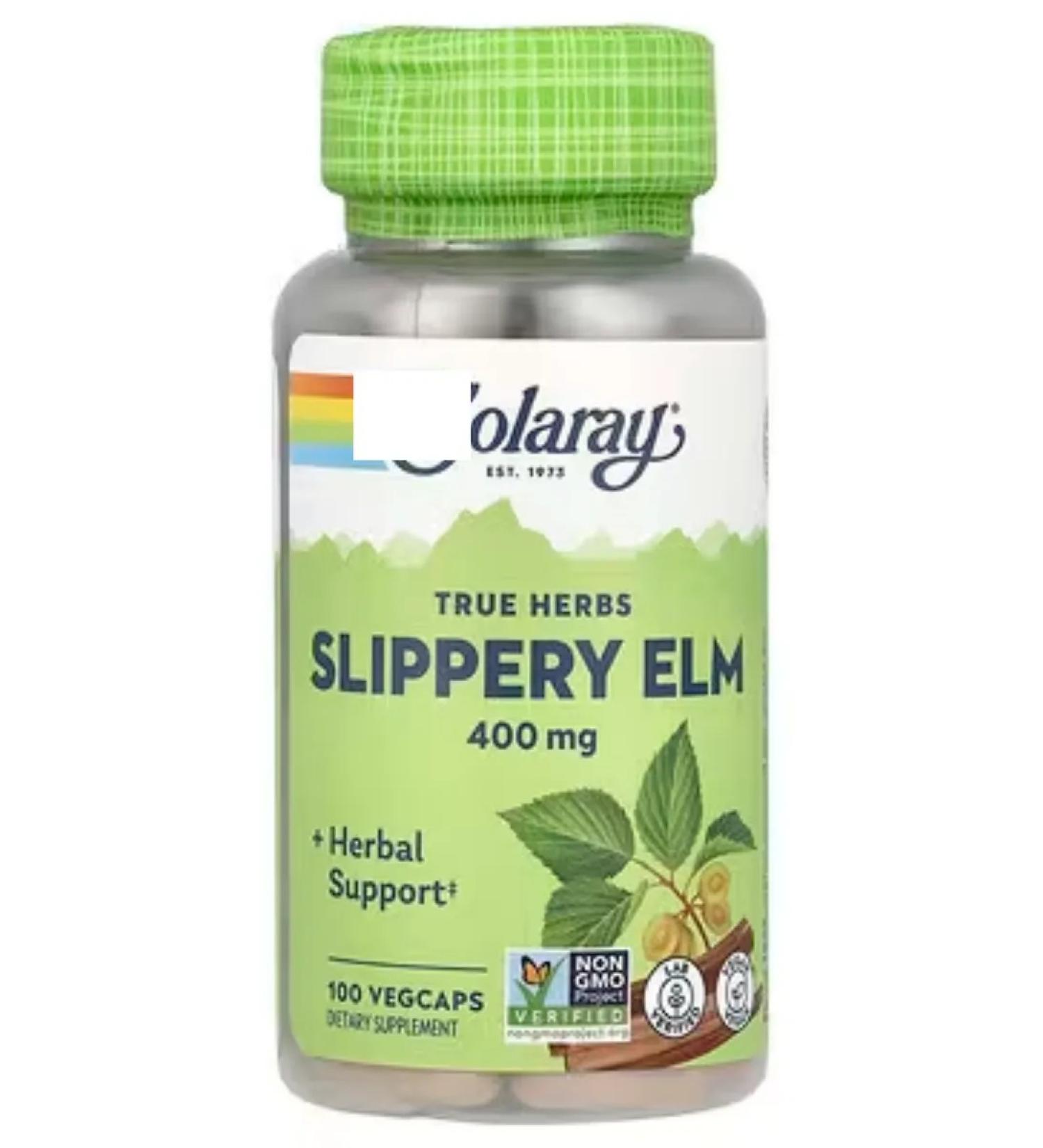 iherb Slippery ELM rusty elm 400 mg 100 capsules